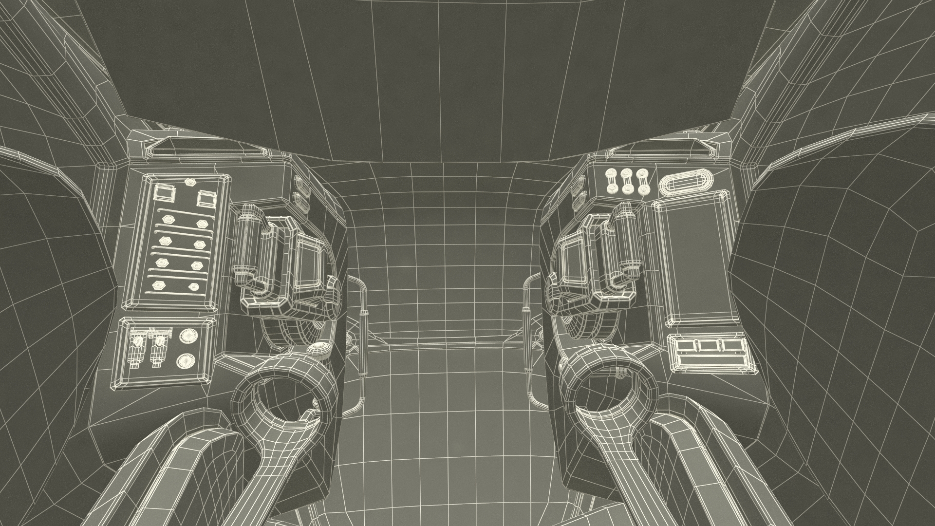 Sci Fi Flying Loader Rigged 3D