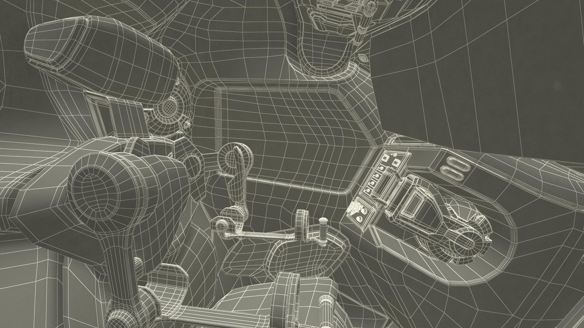 Sci Fi Flying Loader Rigged 3D