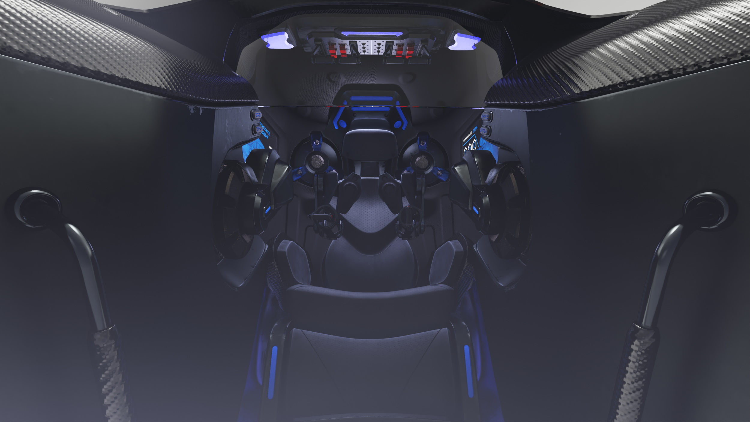Sci Fi Flying Loader Rigged 3D
