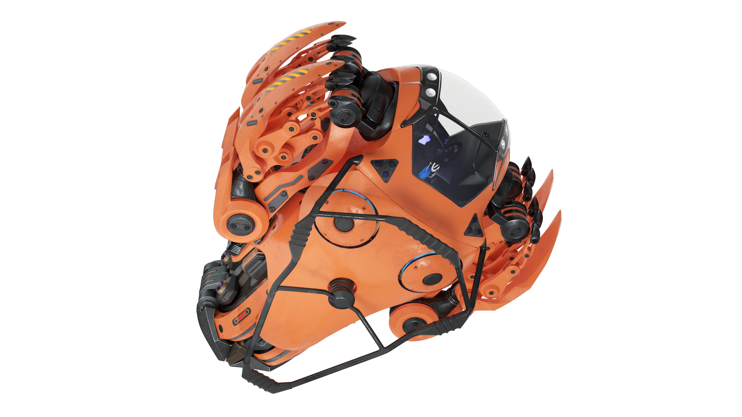 Sci Fi Flying Loader Rigged 3D