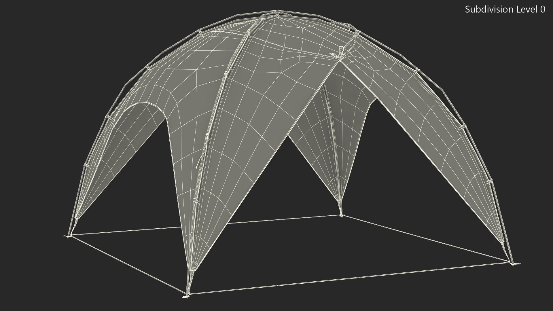 Outdoor Sun Shelter Tent 3D model