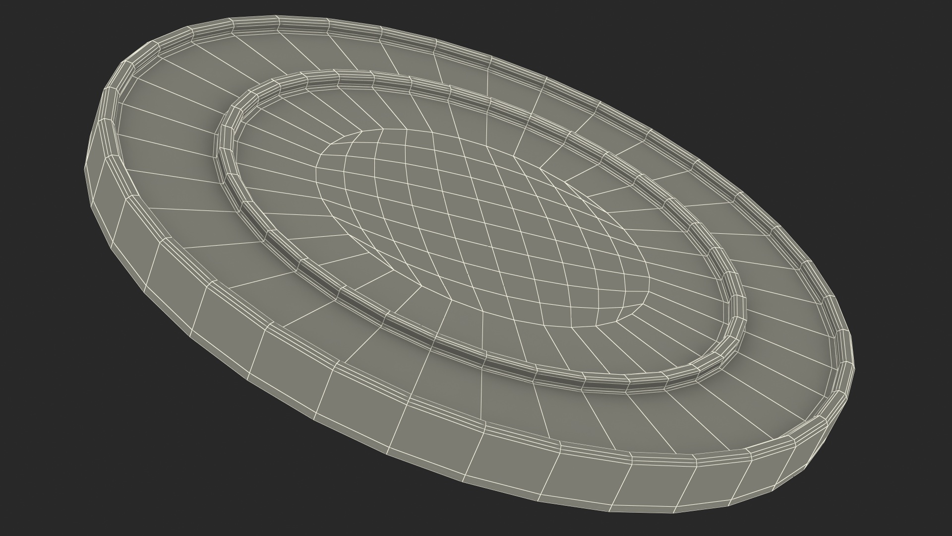 1 Turkish Lira Coin 3D model