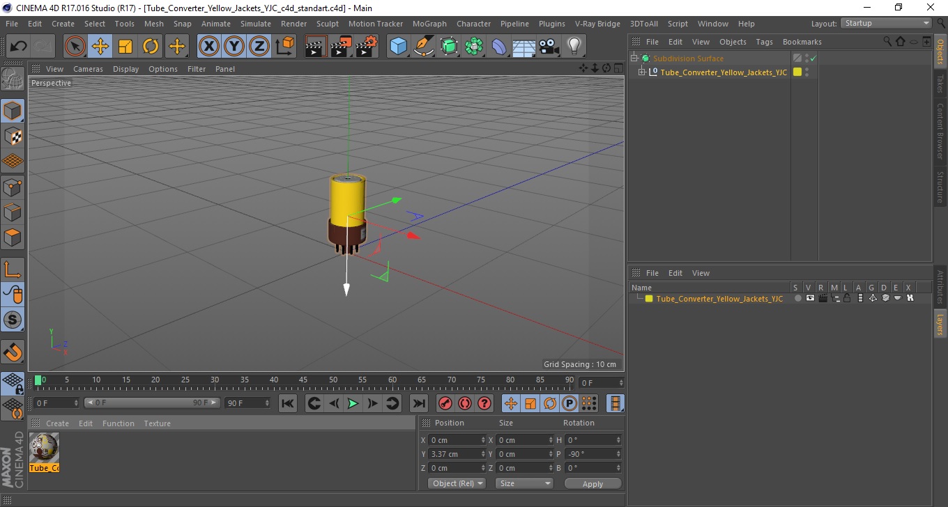 3D Tube Converter Yellow Jackets YJC model