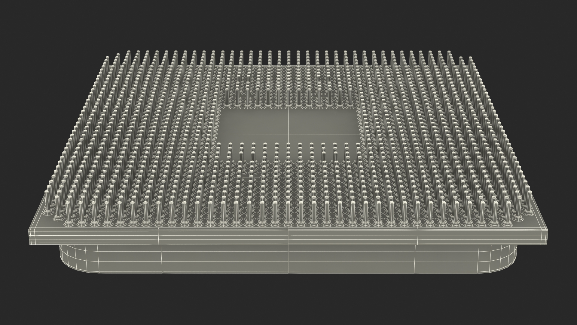 3D model AMD Ryzen 9 CPU