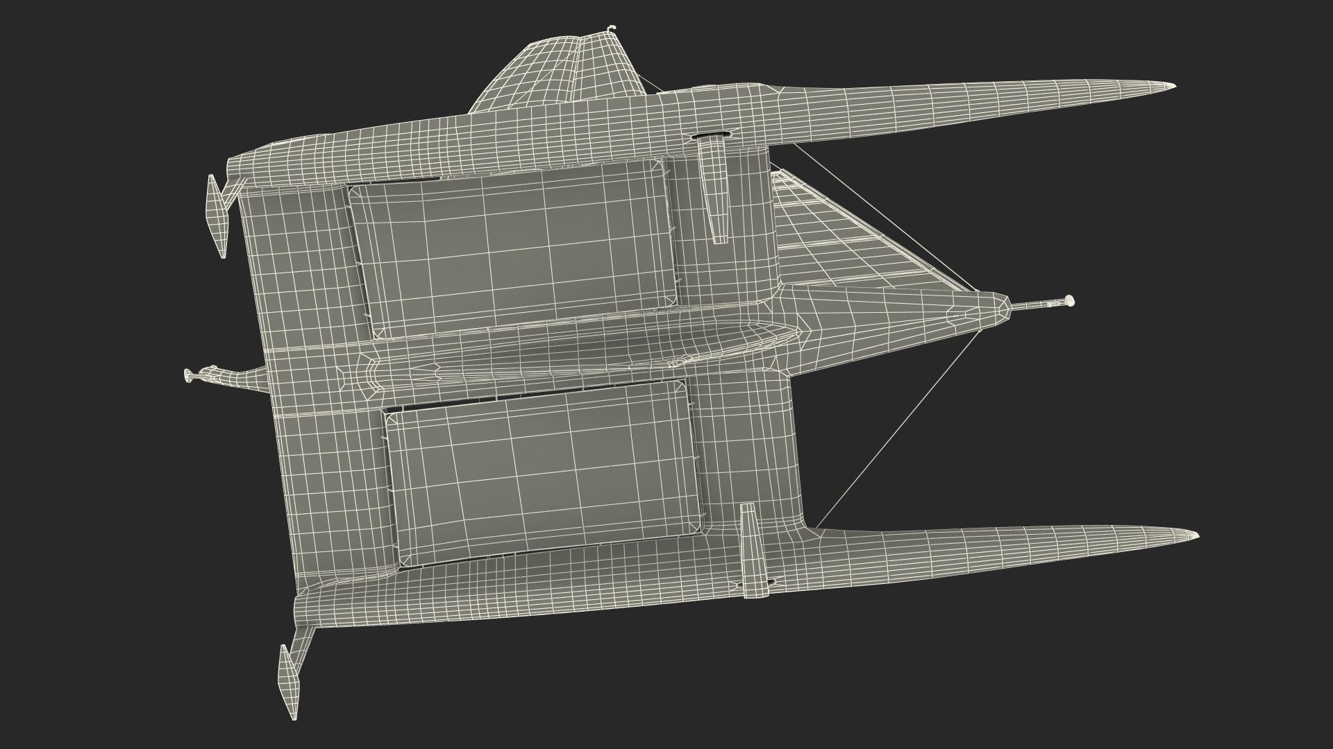 Americas Cup Race Yacht Oracle Team USA 3D model