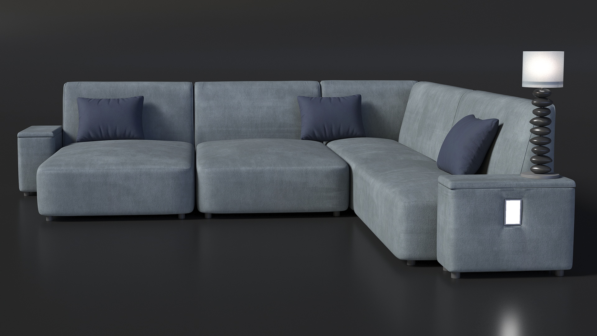 3D Corner Sofa