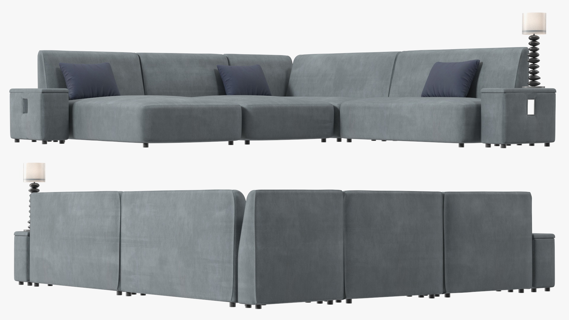 3D Corner Sofa