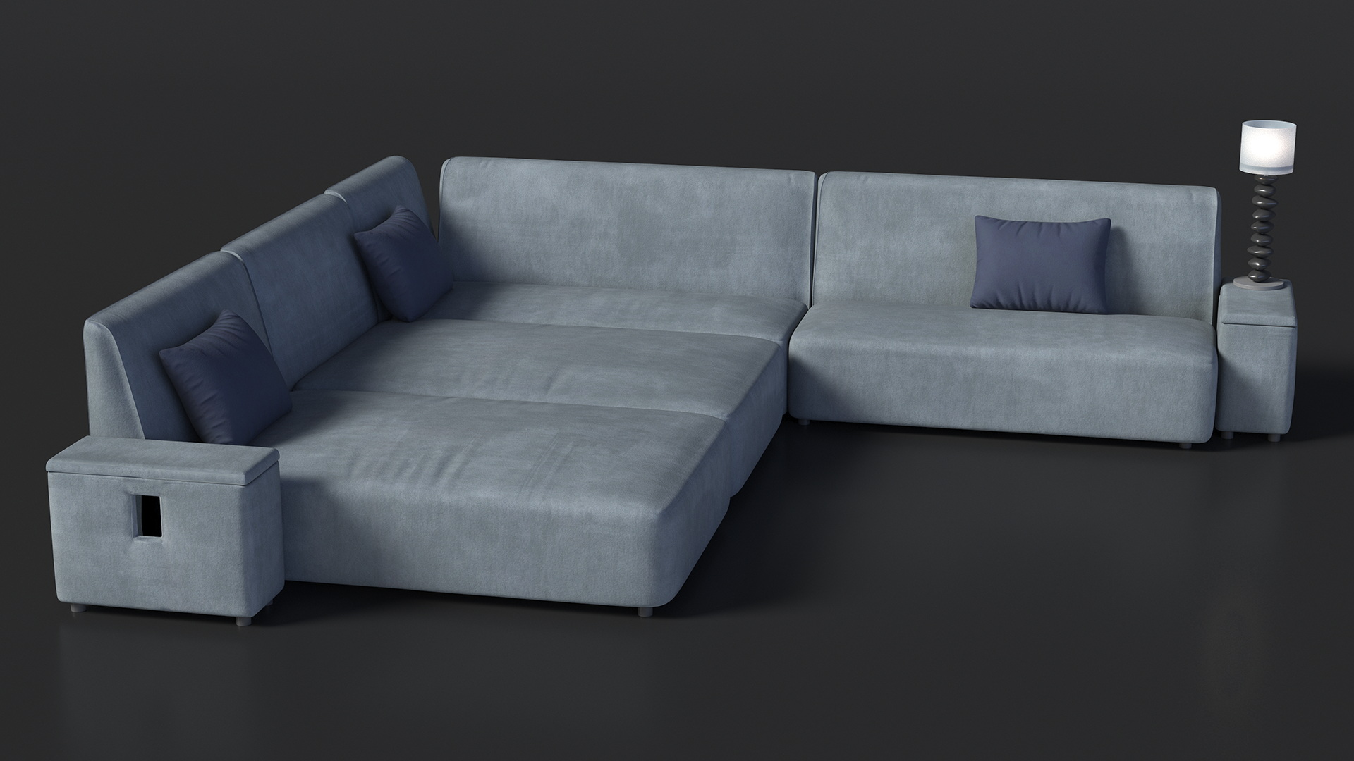 3D Corner Sofa