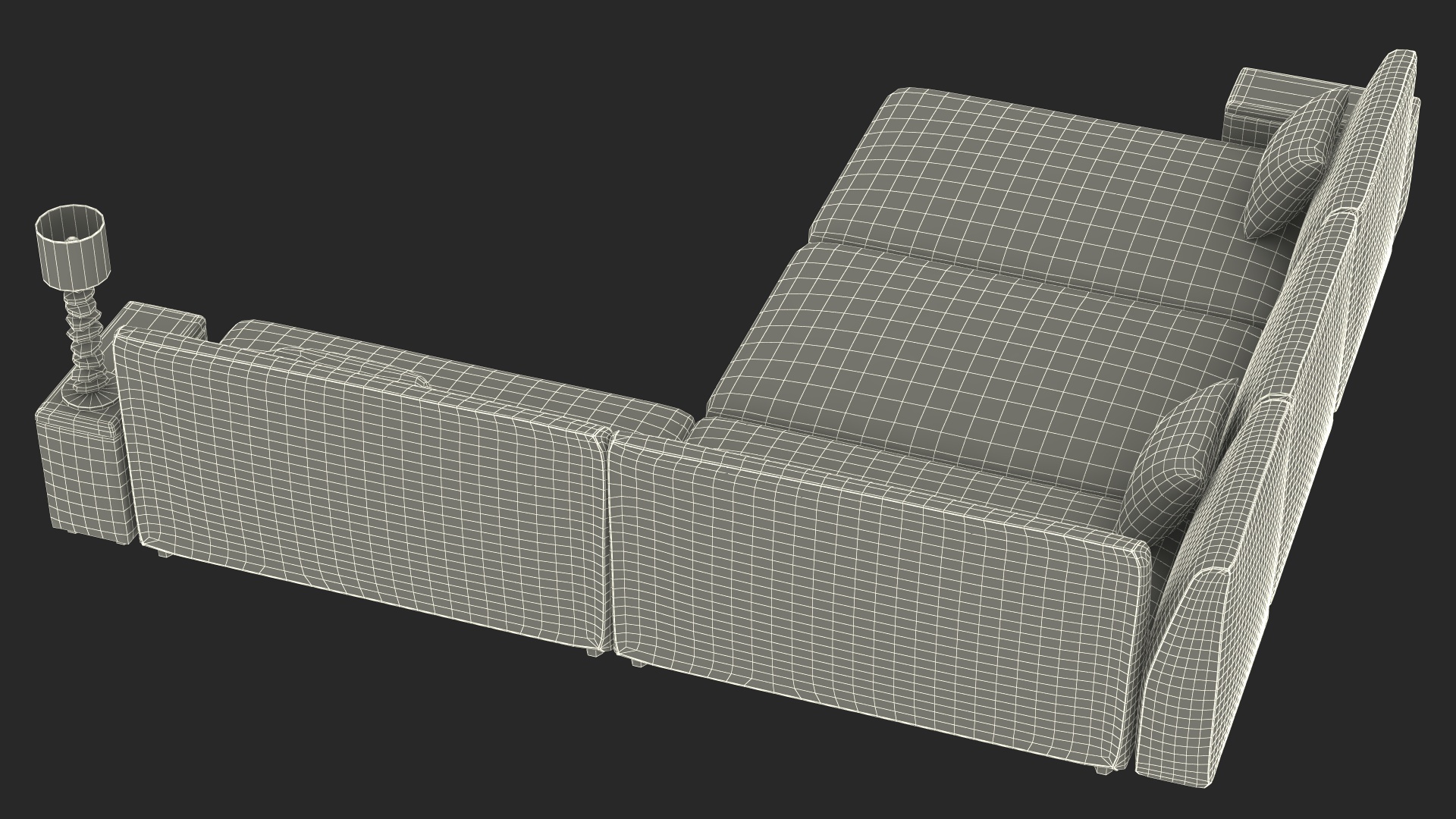3D Corner Sofa