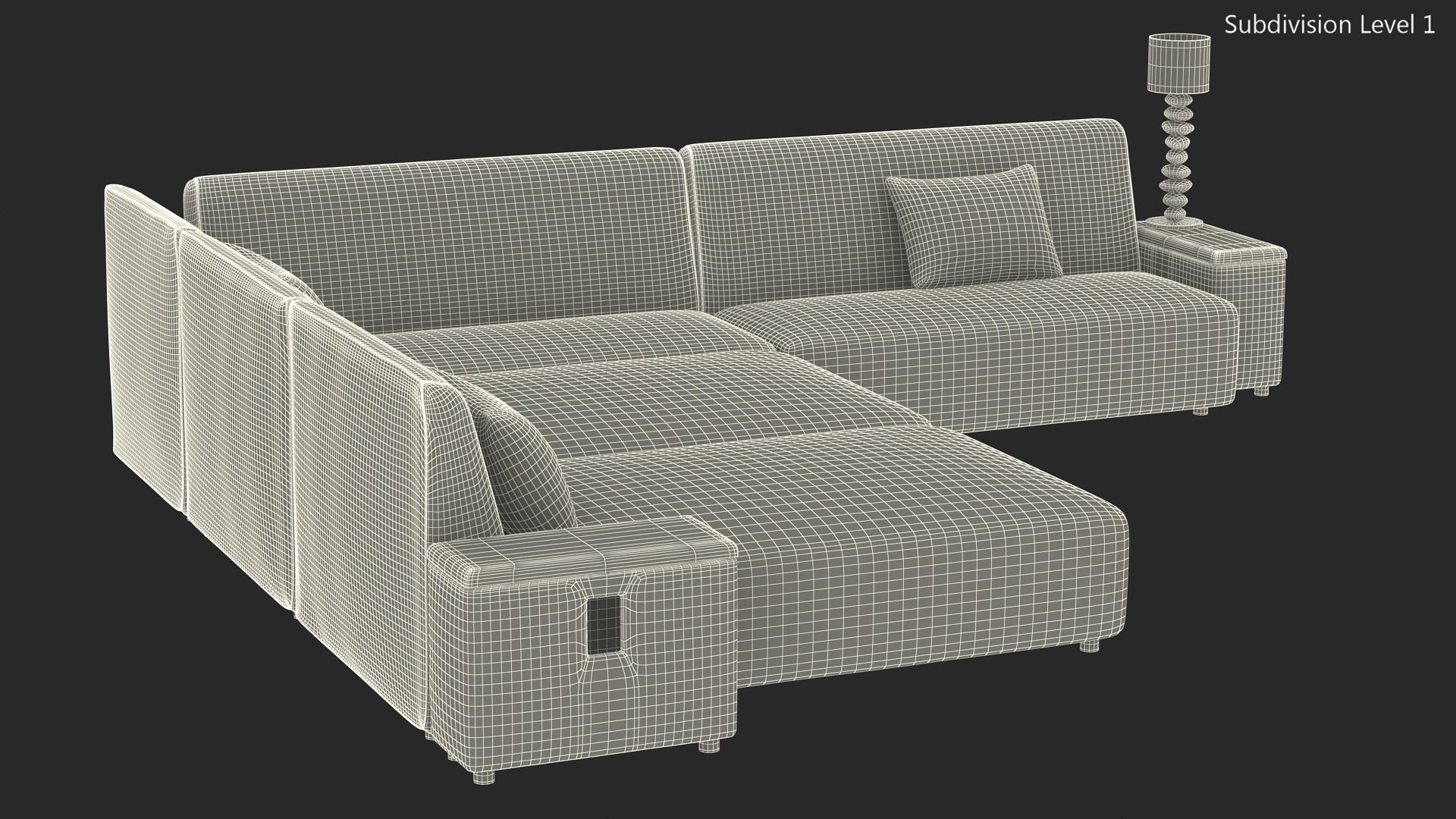 3D Corner Sofa