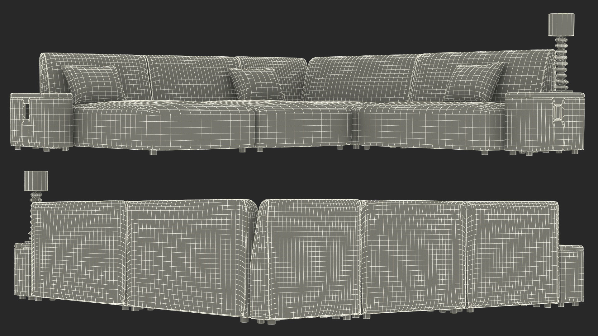 3D Corner Sofa