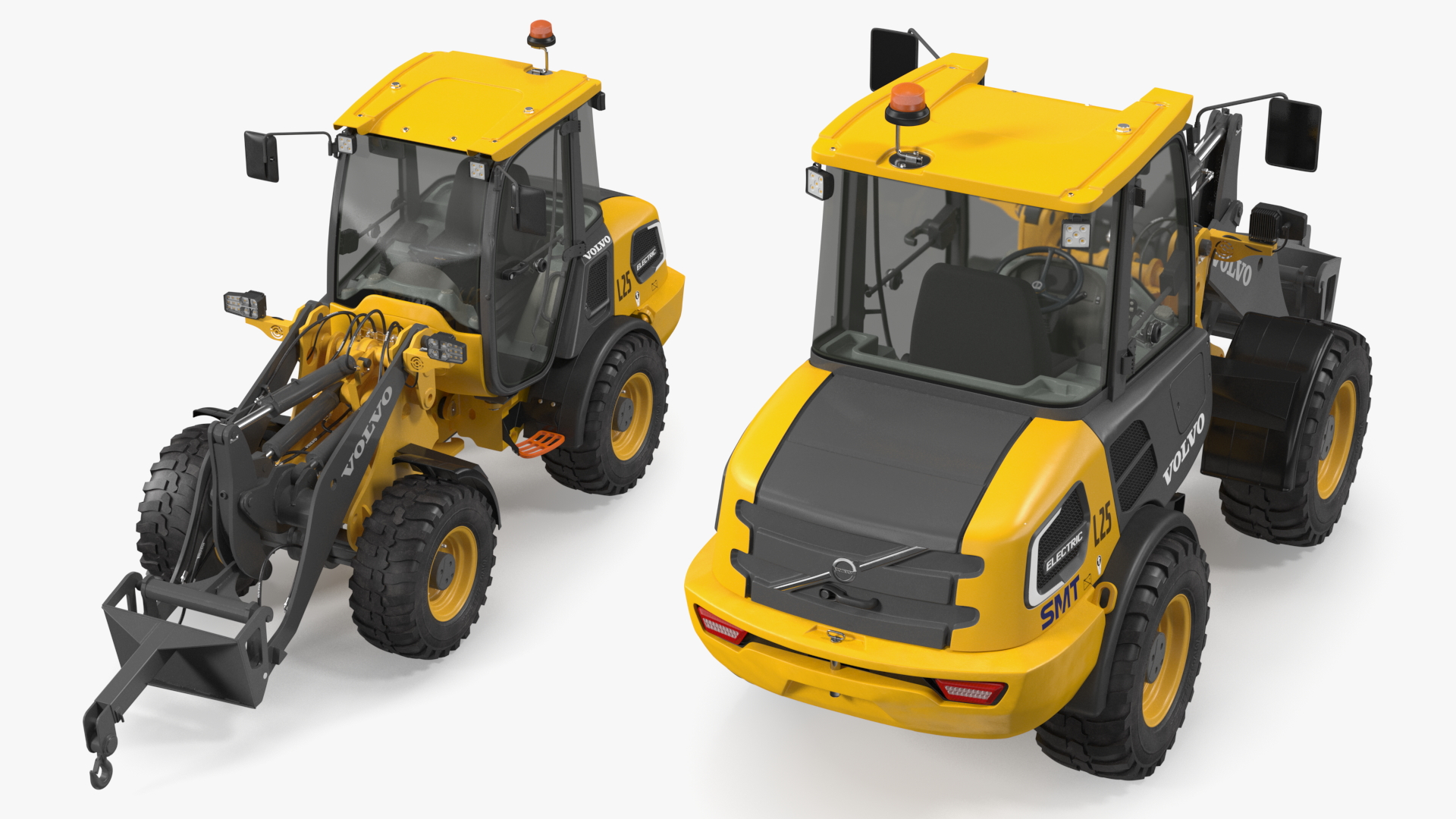 Volvo L25 Electric Loader with Material Handling Arm 3D
