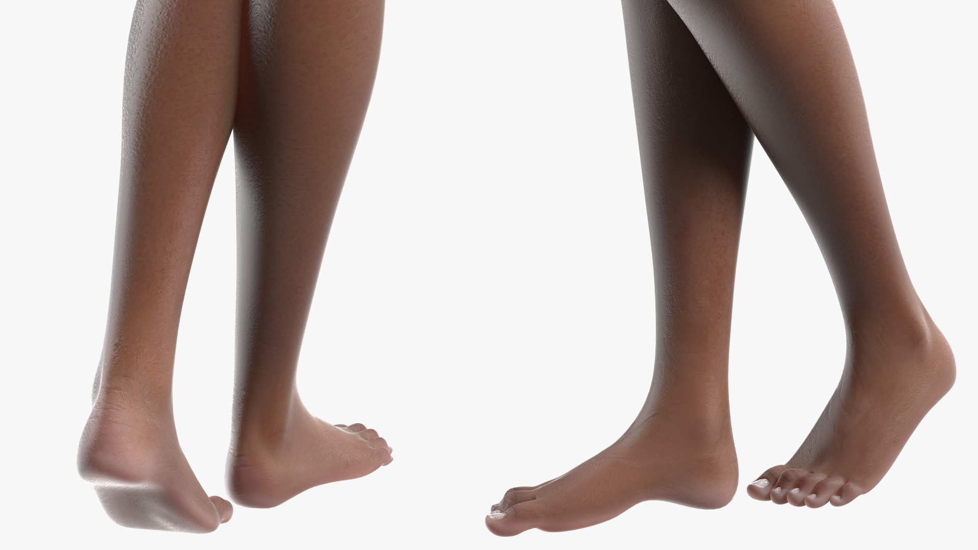 Afro American Woman Nude Dark Skin 3D model