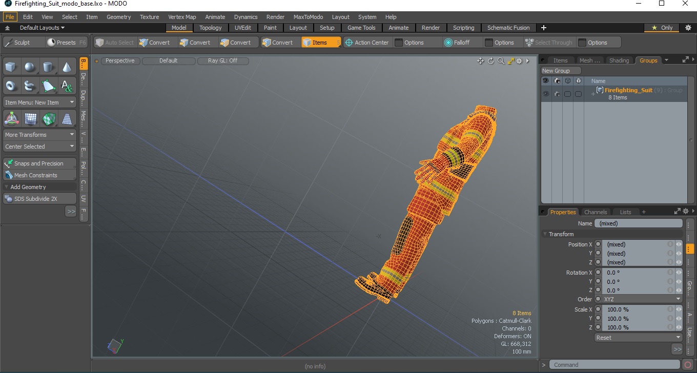 Firefighting Suit 3D