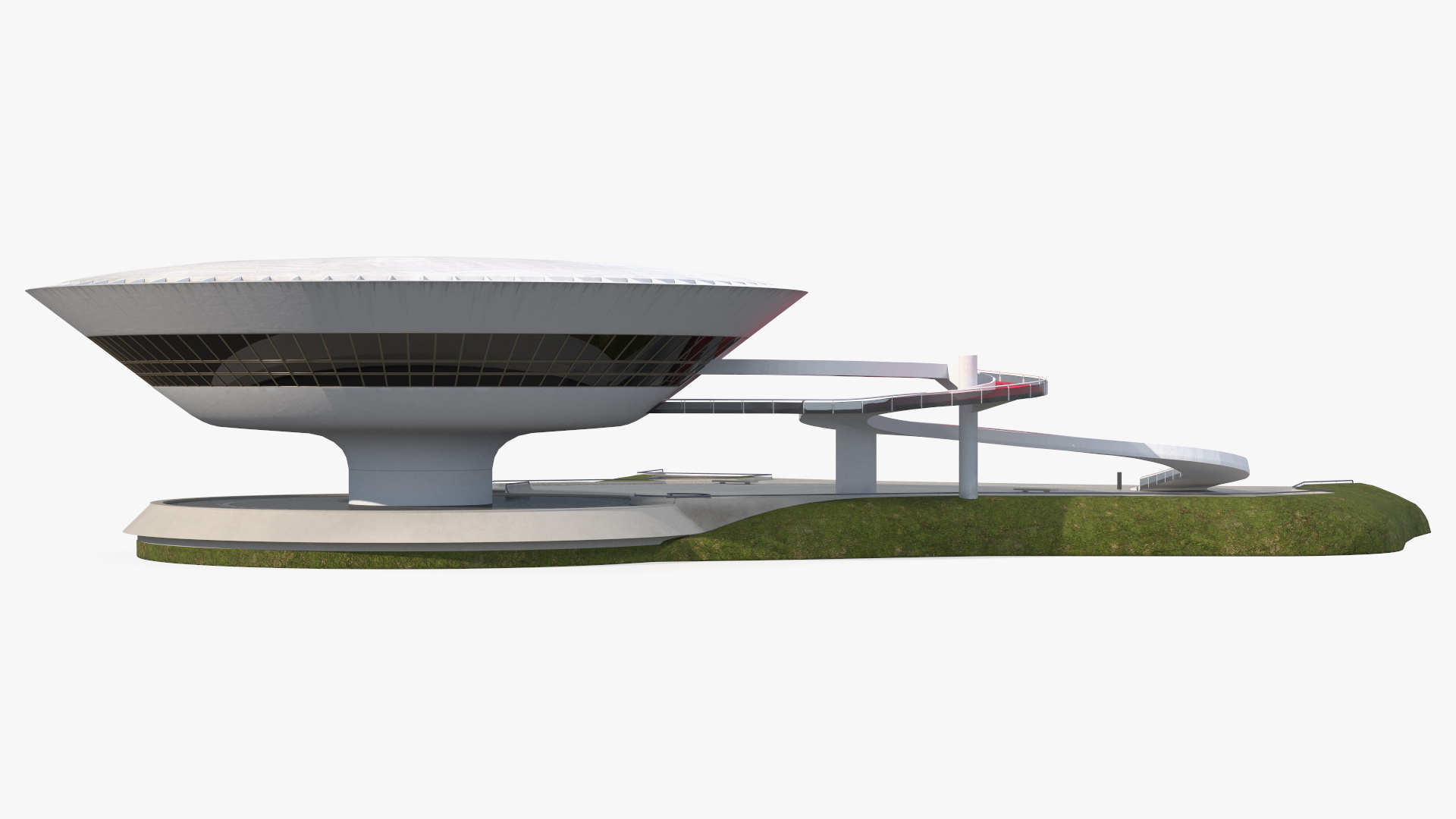 3D model Niteroi Contemporary Art Museum Building