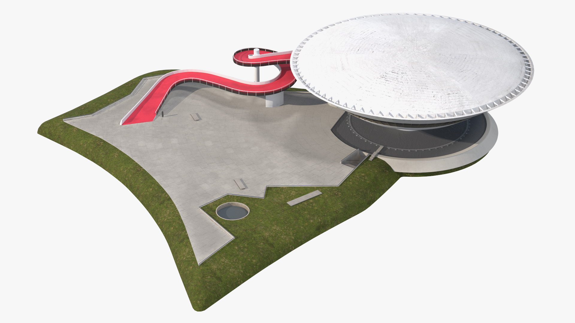 3D model Niteroi Contemporary Art Museum Building
