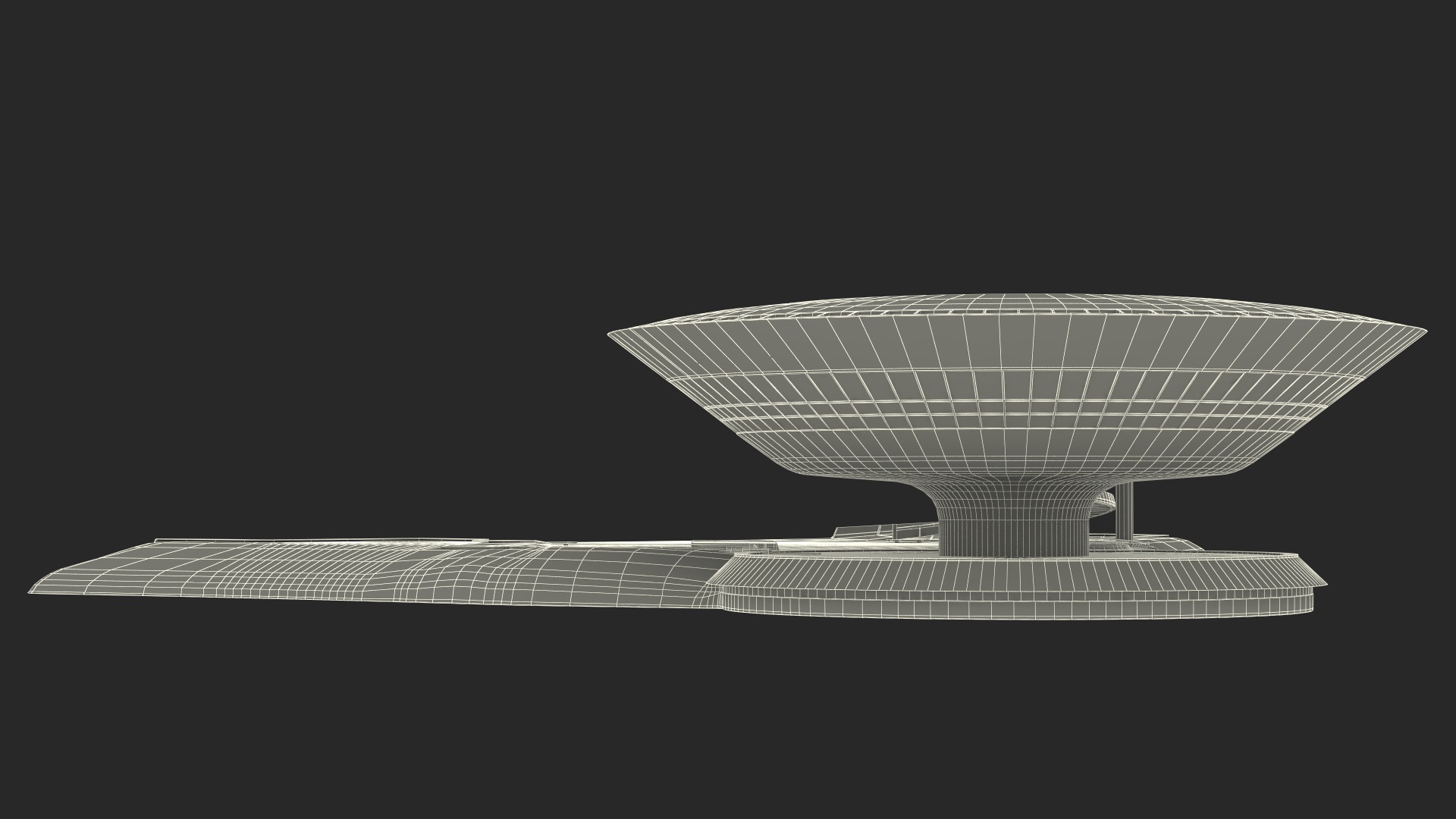 3D model Niteroi Contemporary Art Museum Building