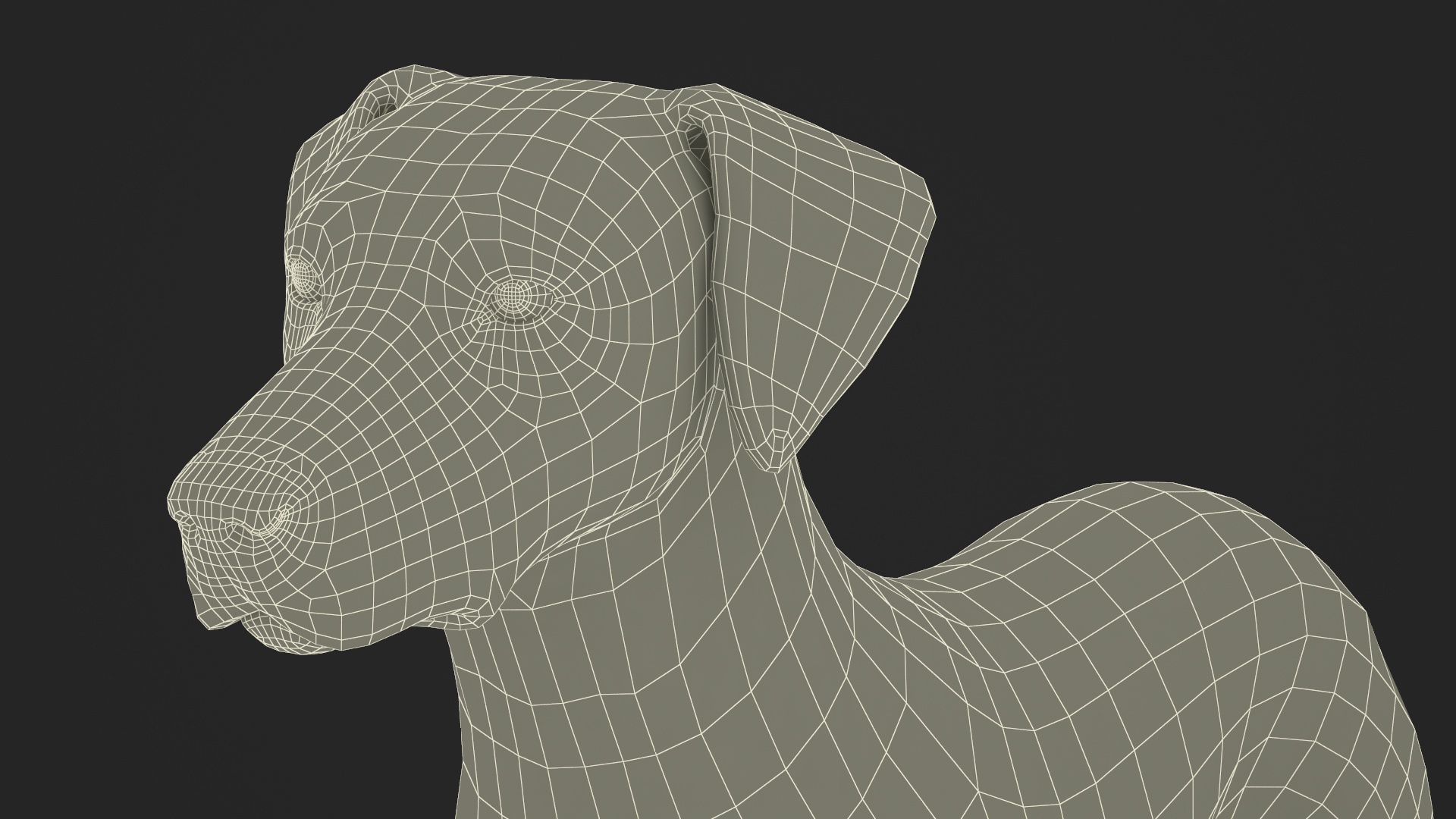 Dalmatian Dog Fur 3D