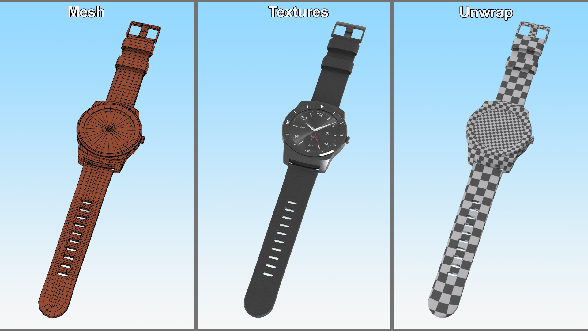 3D model Modern Wristwatch LG