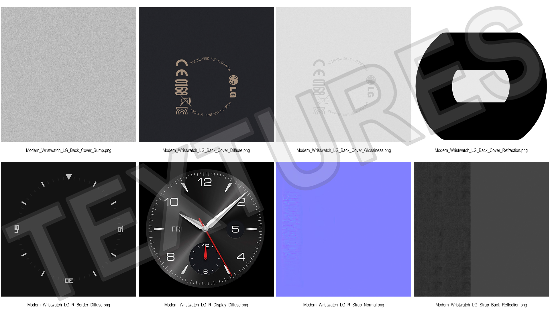 3D model Modern Wristwatch LG