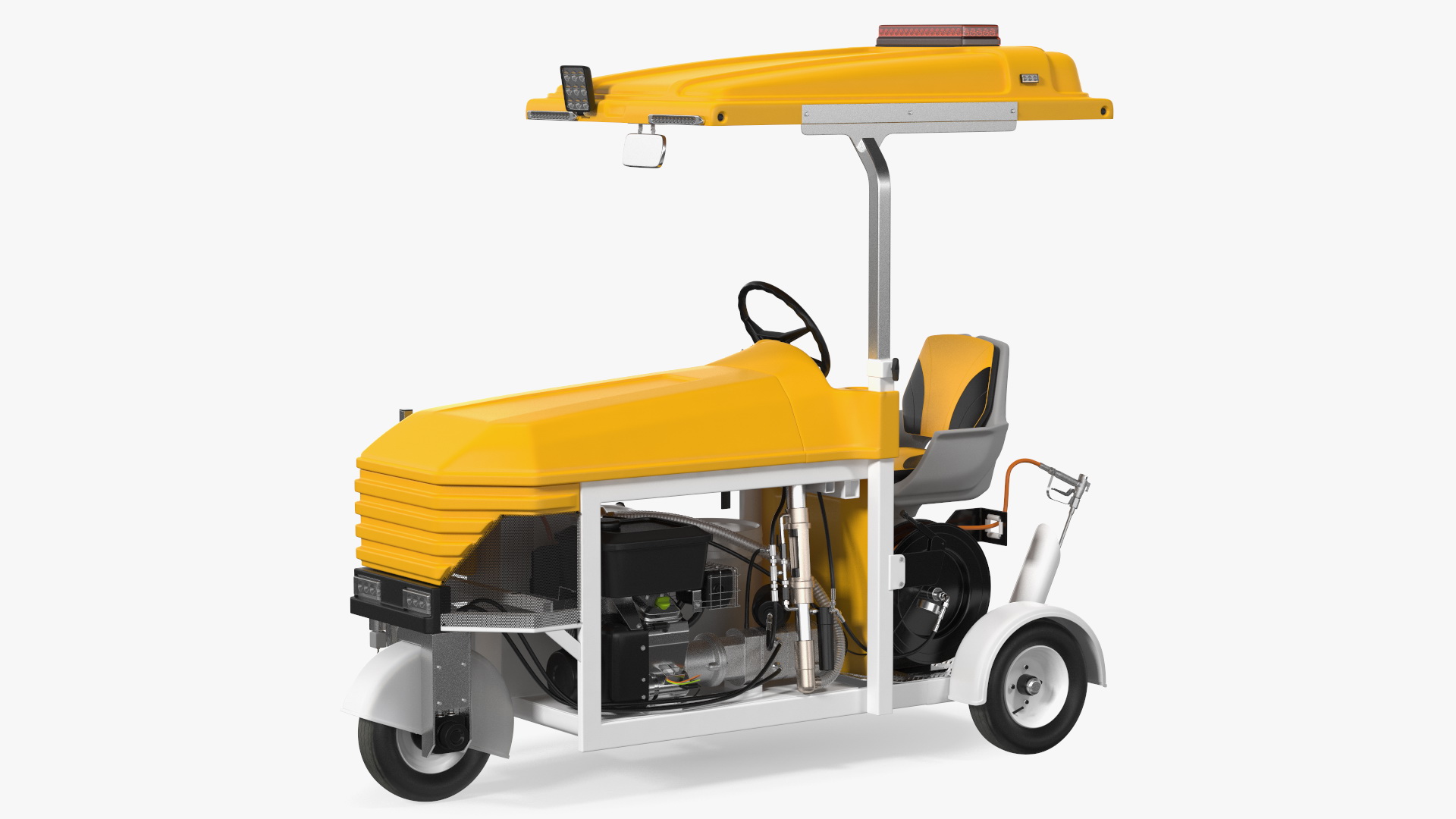 3D model Road Line Marking Machine