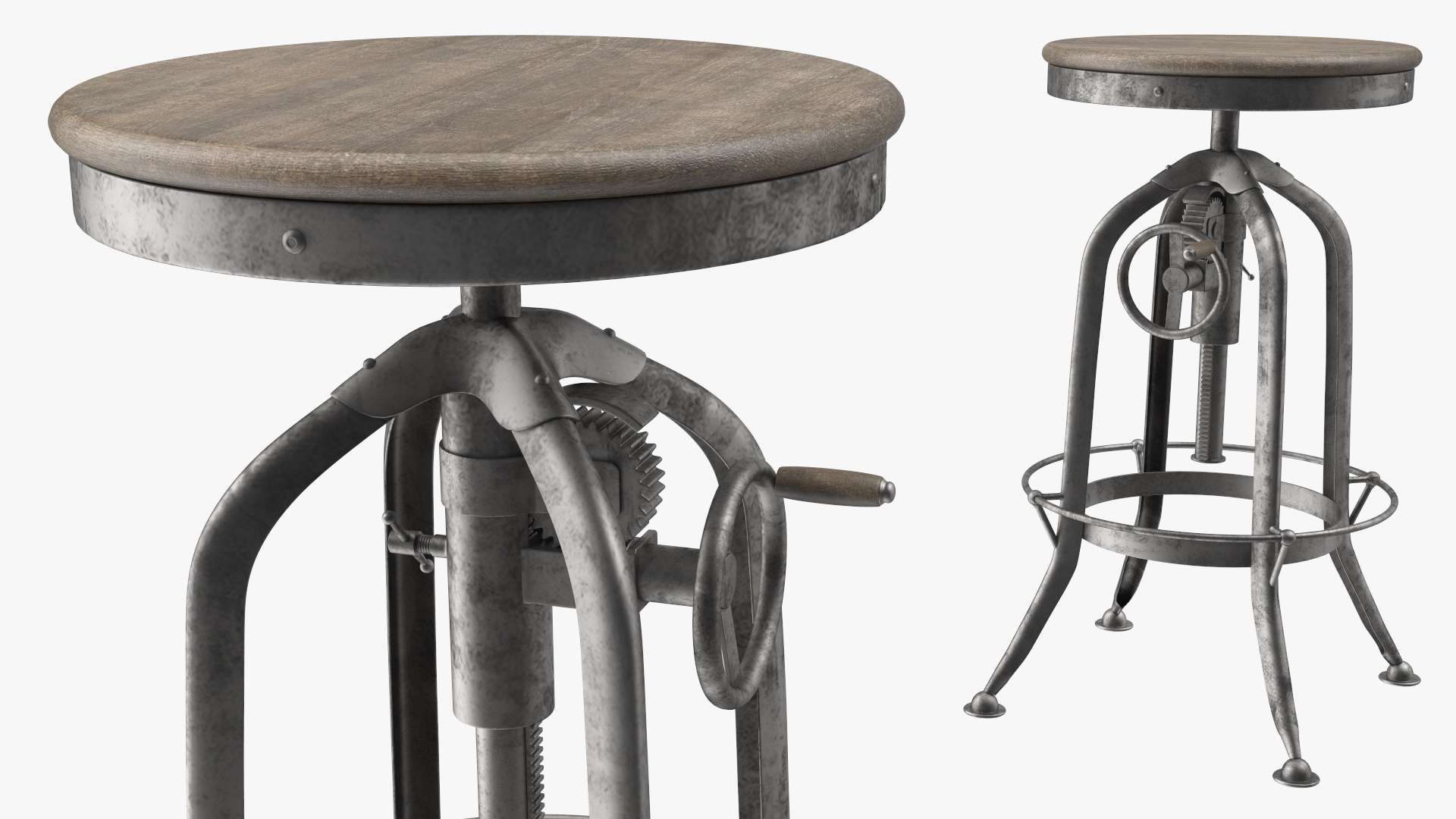 3D Vintage Table with Old Stuff model