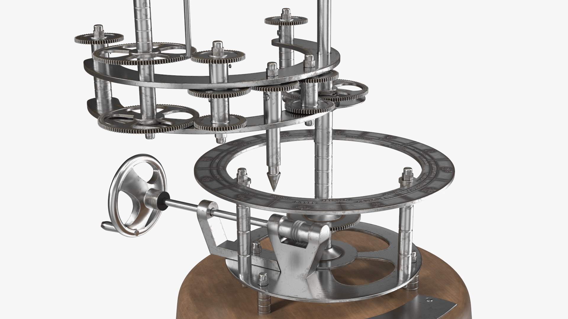 3D Vintage Table with Old Stuff model