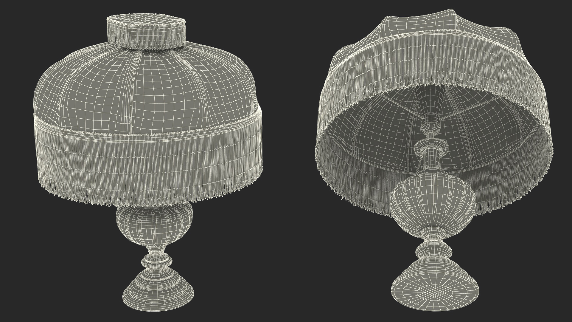 3D Vintage Table with Old Stuff model