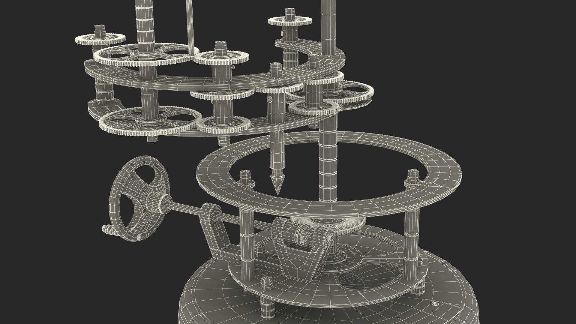 3D Vintage Table with Old Stuff model