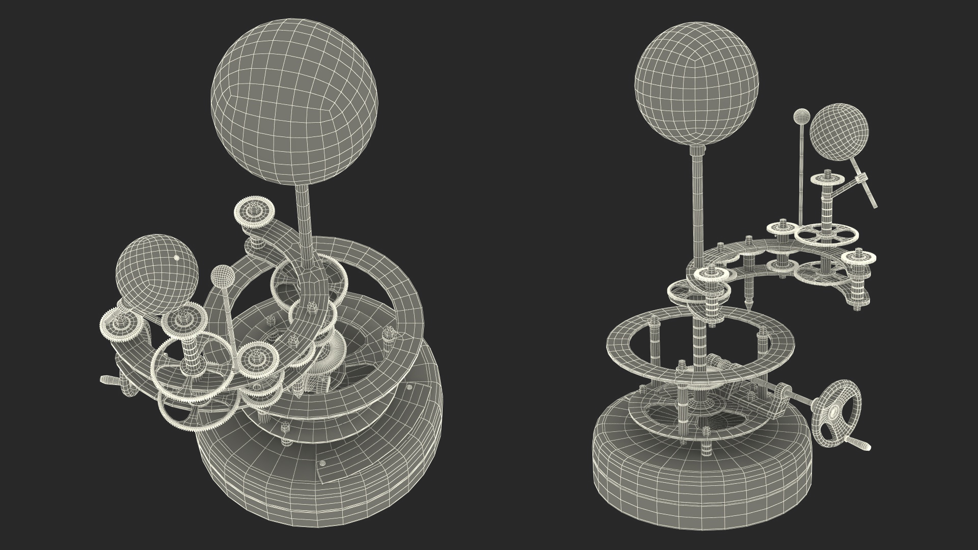 3D Vintage Table with Old Stuff model