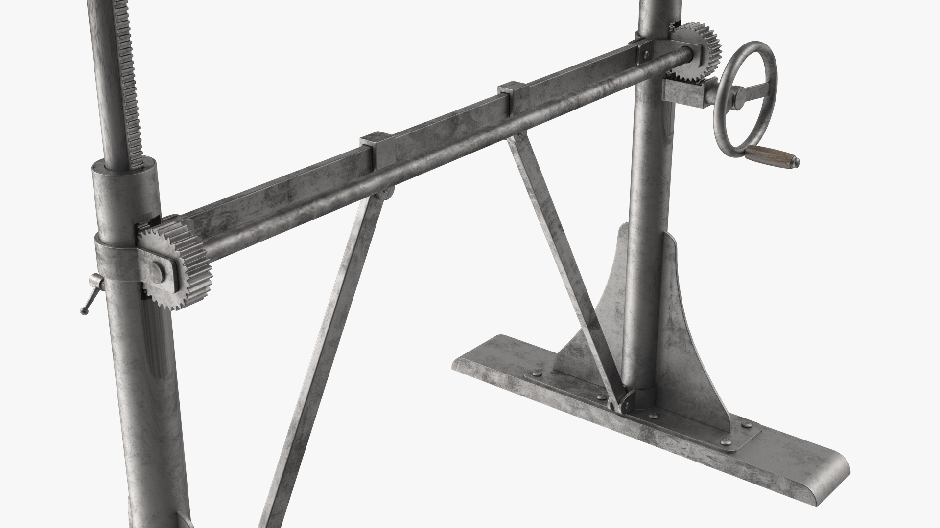 3D Vintage Table with Old Stuff model