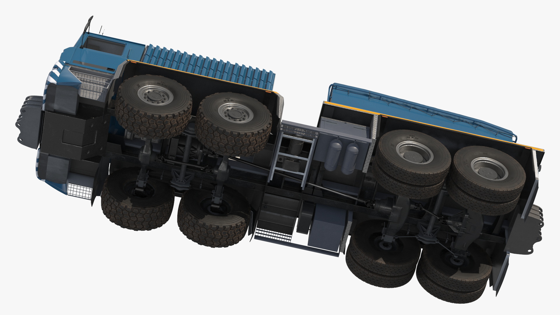 3D Heavy Hauler for Transporting Heavy Goods Rigged model
