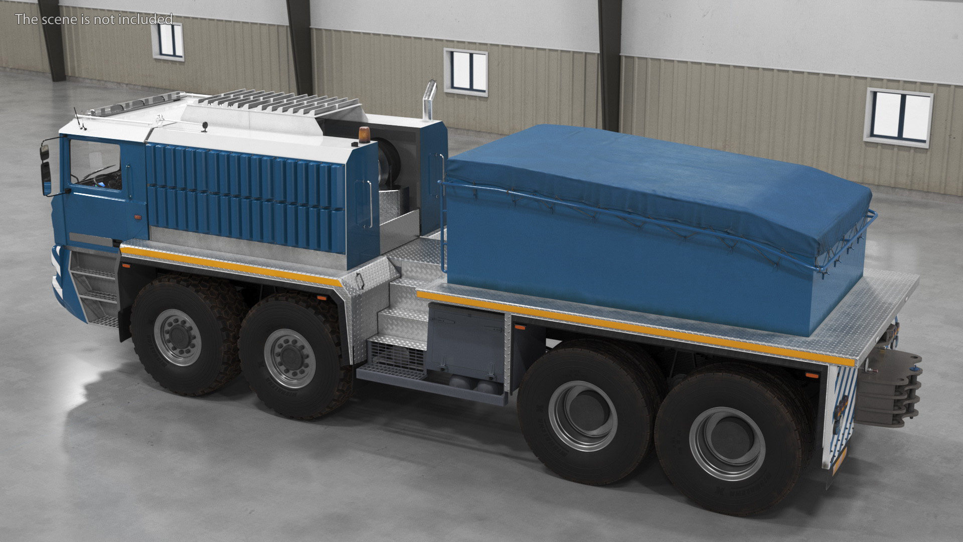 3D Heavy Hauler for Transporting Heavy Goods Rigged model