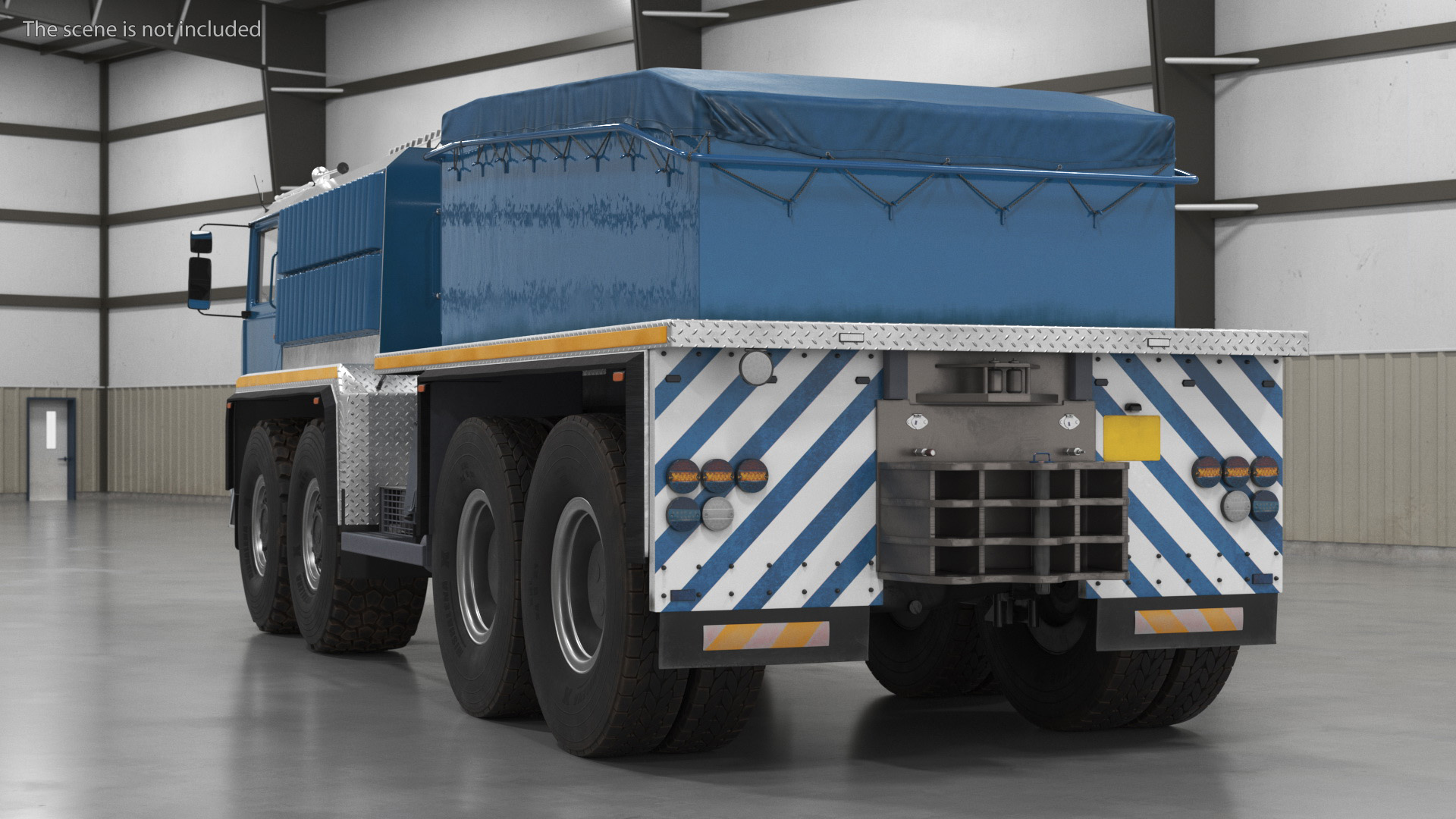 3D Heavy Hauler for Transporting Heavy Goods Rigged model