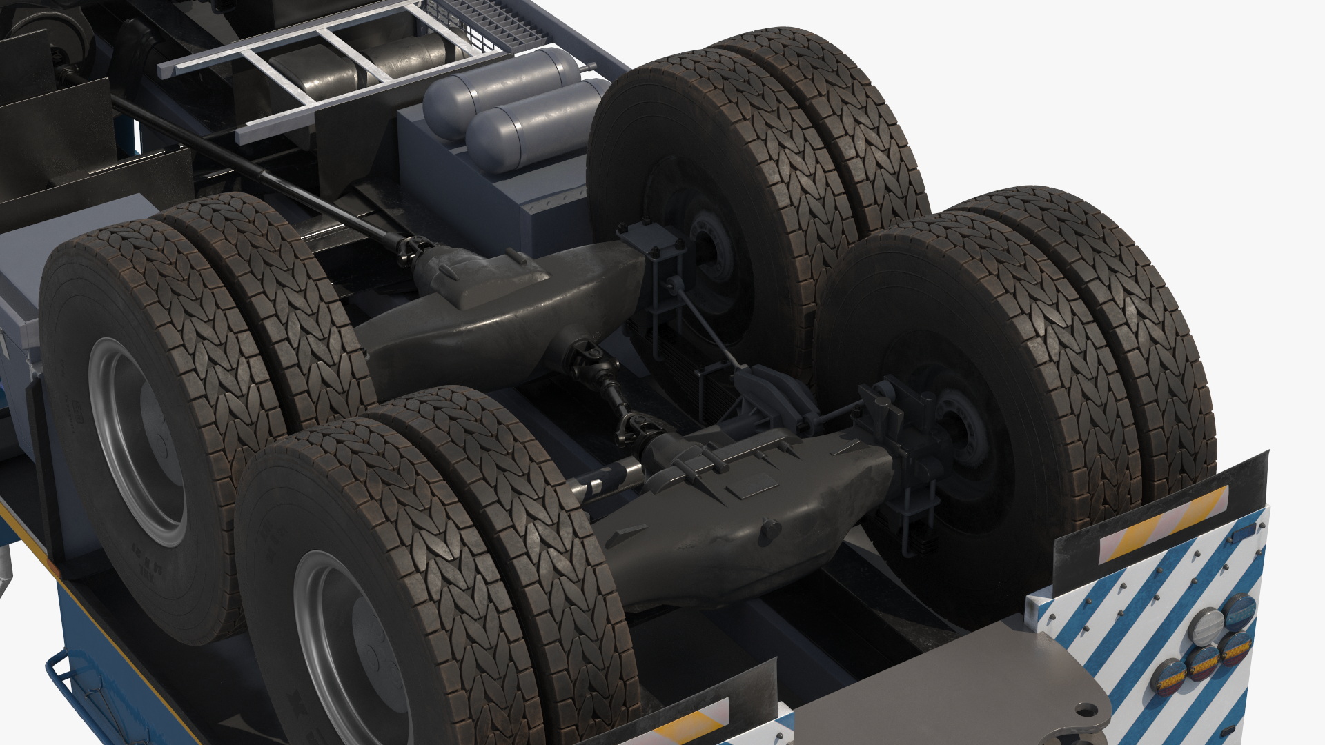 3D Heavy Hauler for Transporting Heavy Goods Rigged model