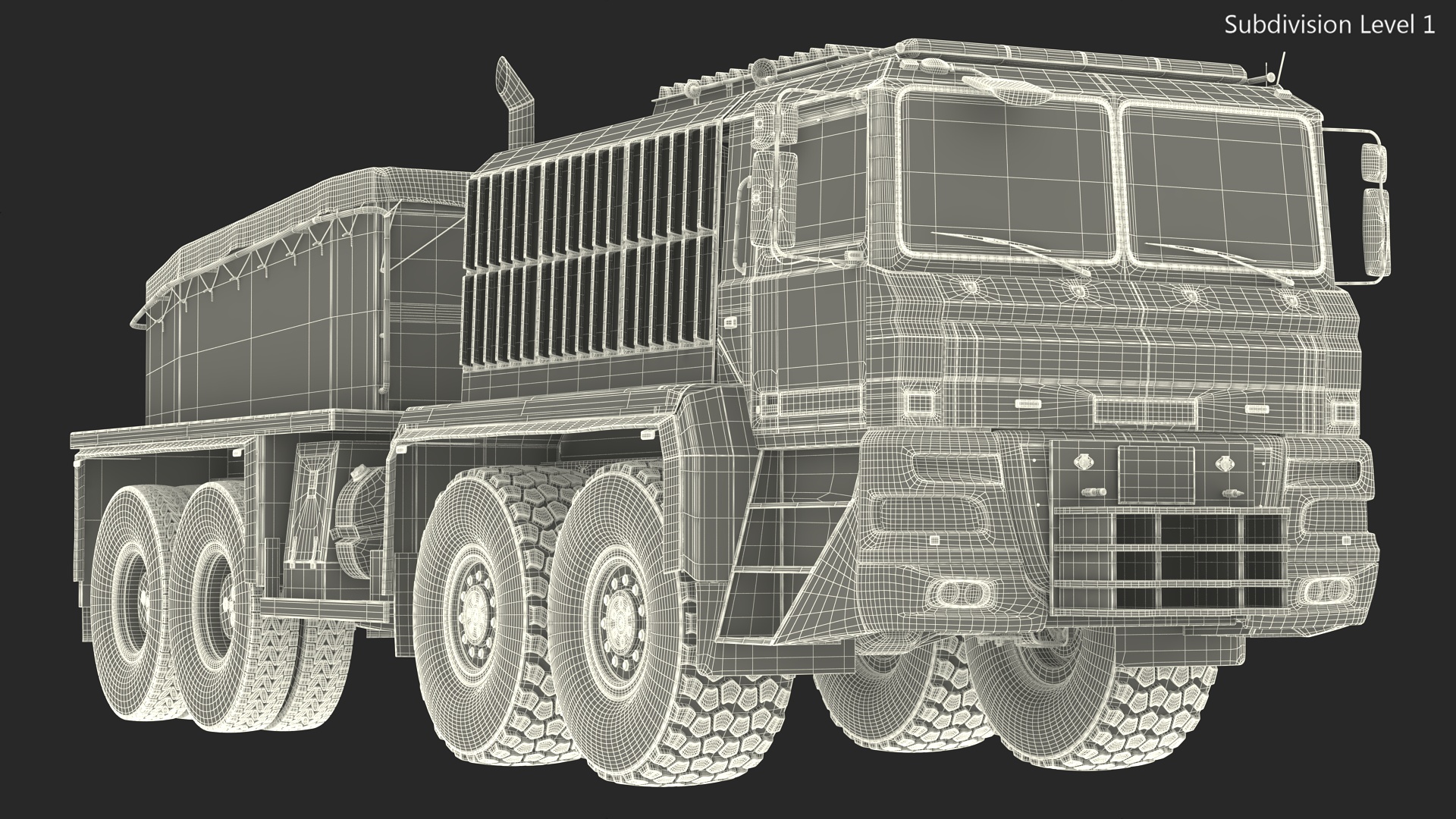 3D Heavy Hauler for Transporting Heavy Goods Rigged model