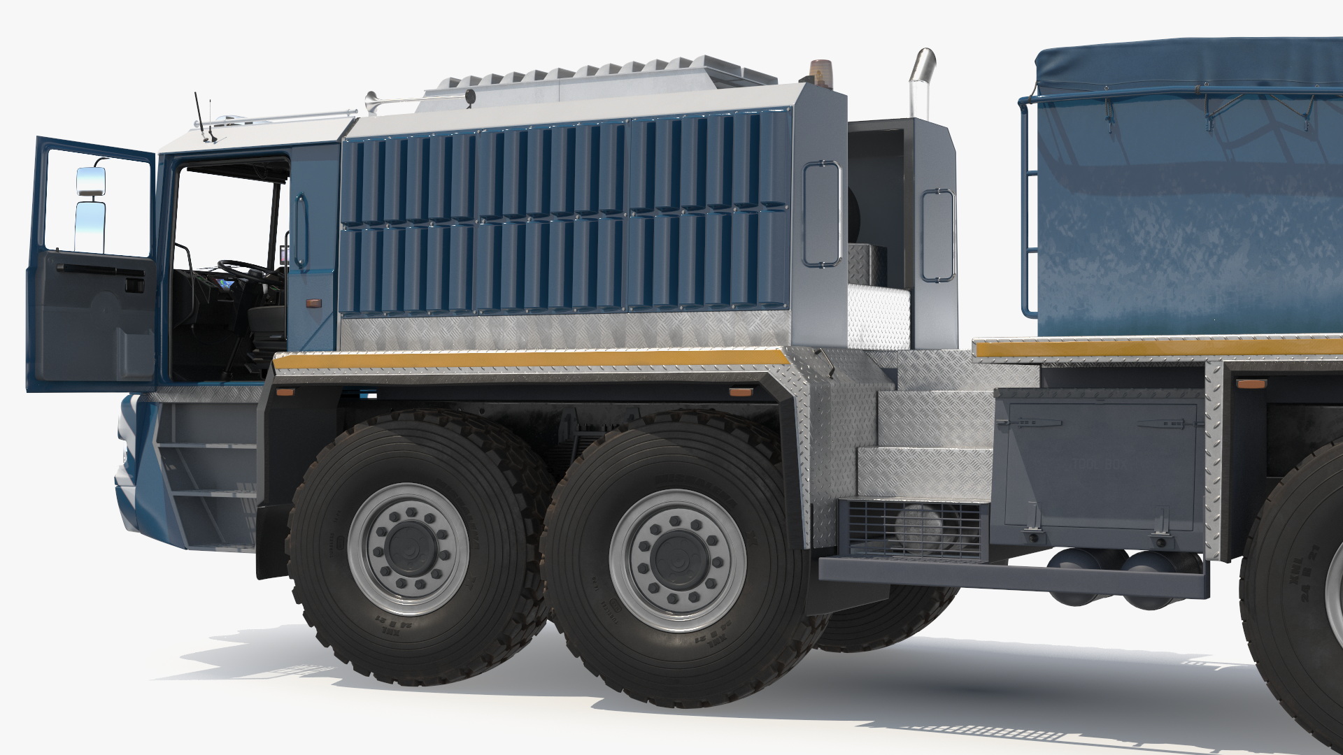 3D Heavy Hauler for Transporting Heavy Goods Rigged model