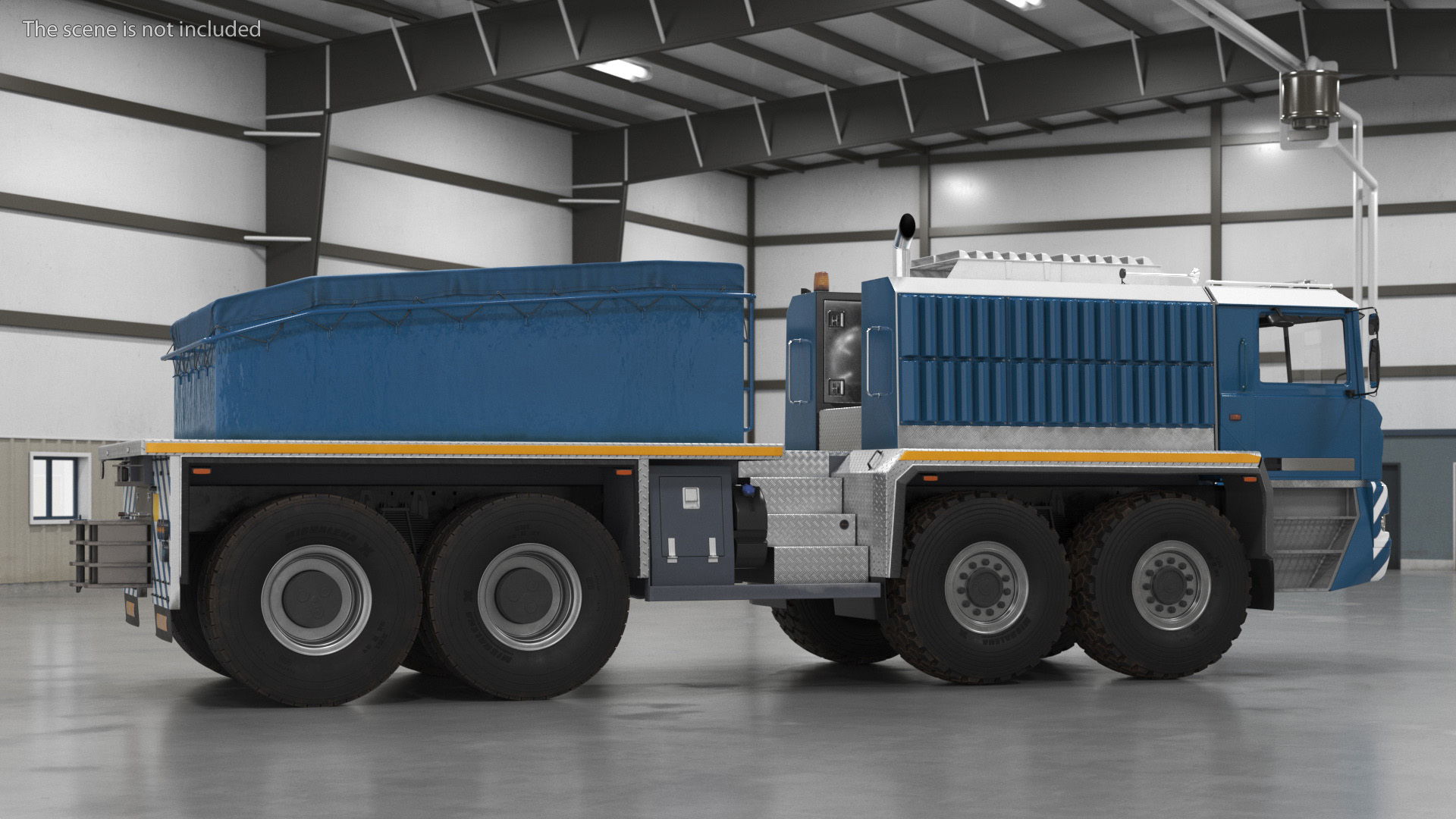 3D Heavy Hauler for Transporting Heavy Goods Rigged model