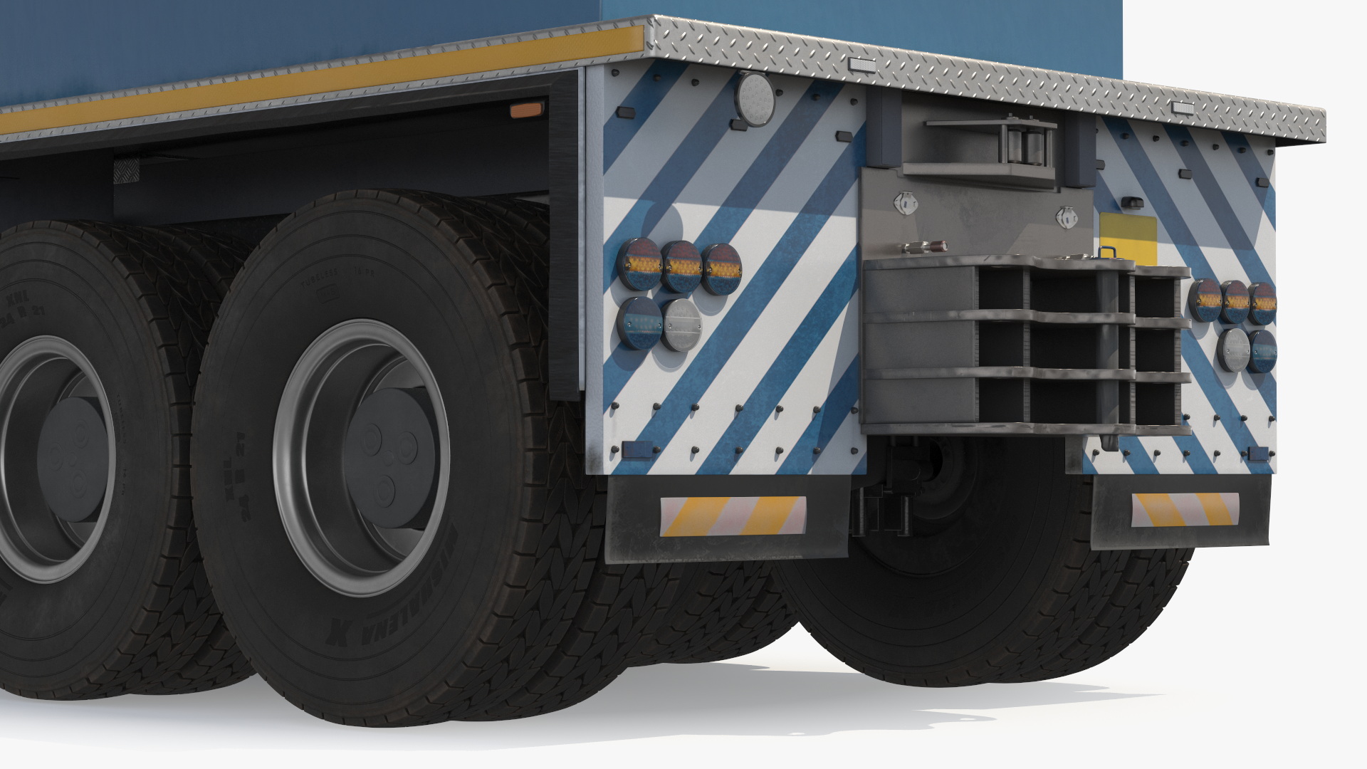 3D Heavy Hauler for Transporting Heavy Goods Rigged model