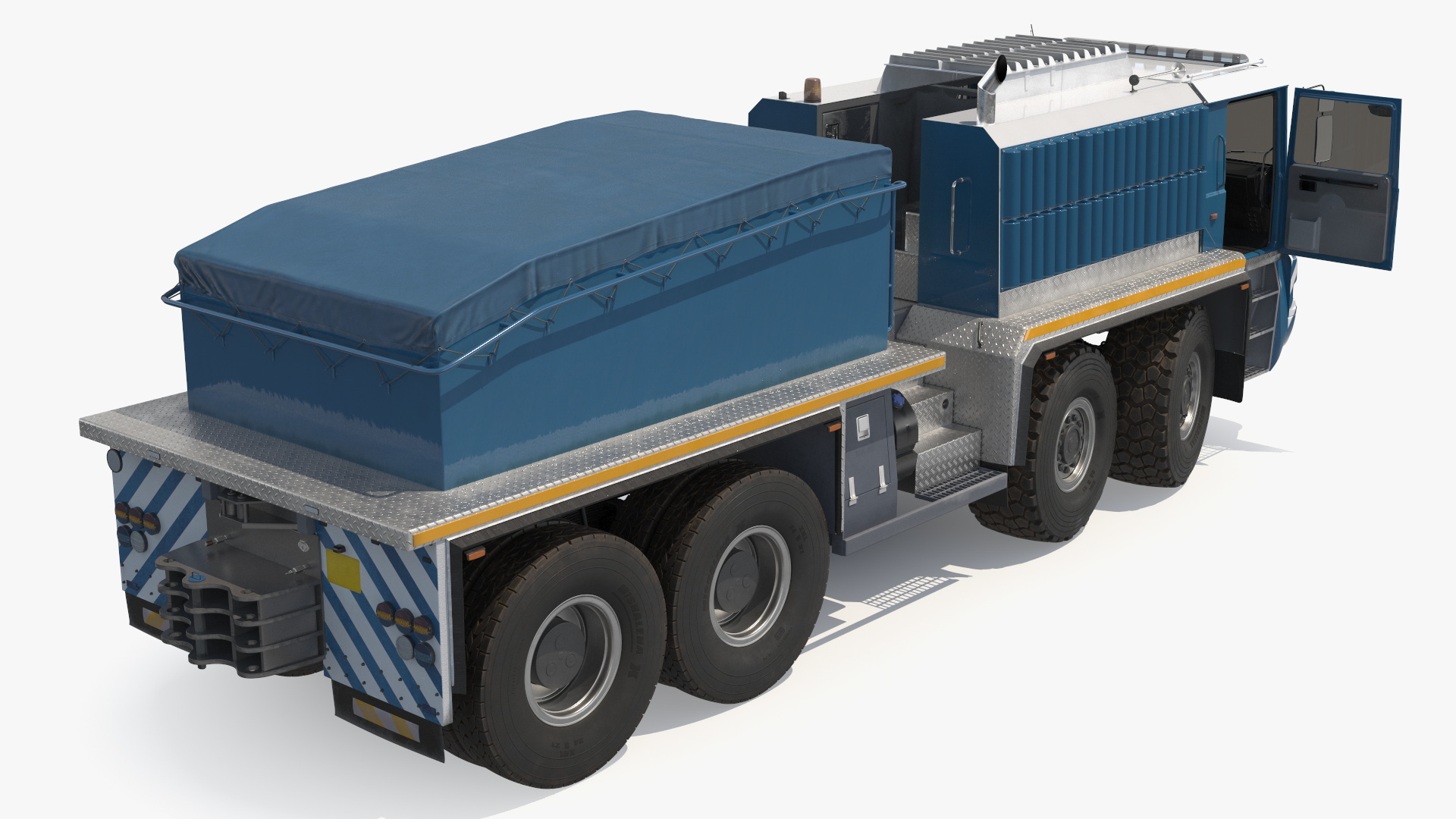 3D Heavy Hauler for Transporting Heavy Goods Rigged model