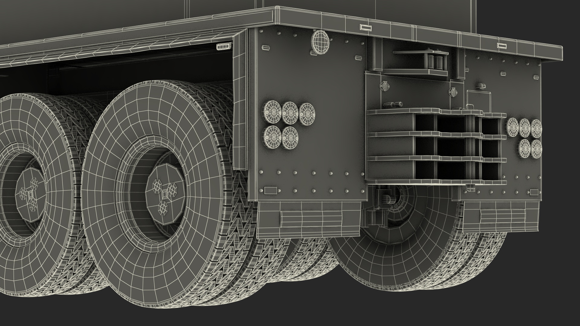 3D Heavy Hauler for Transporting Heavy Goods Rigged model