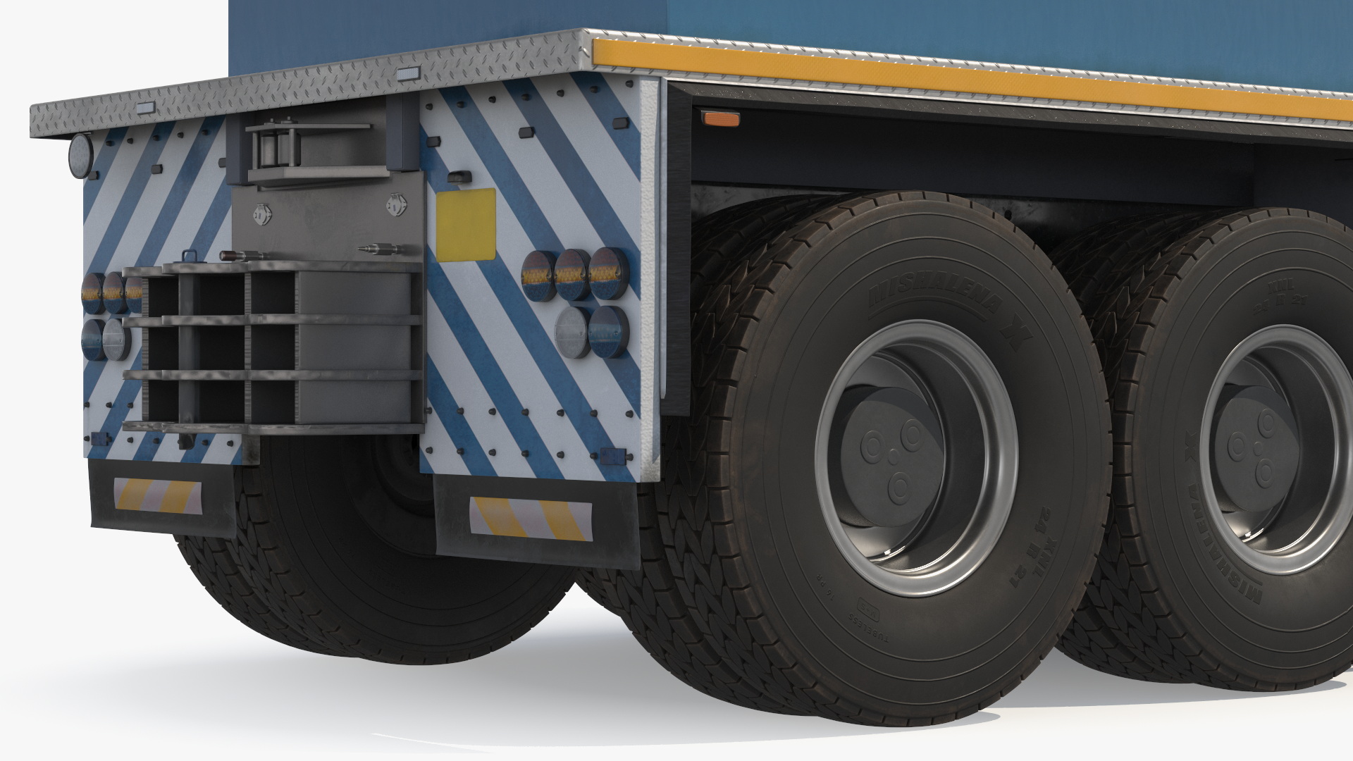3D Heavy Hauler for Transporting Heavy Goods Rigged model