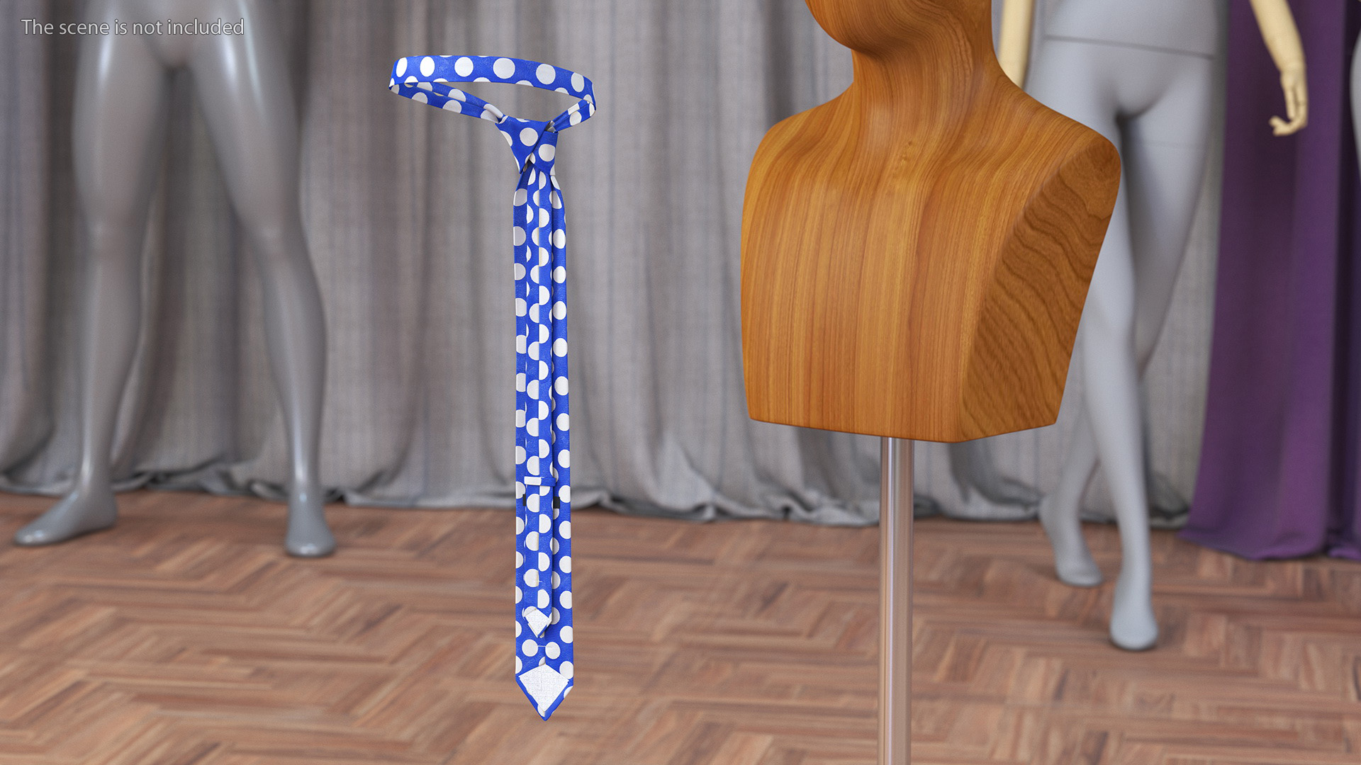 Polka Dot Necktie 3D