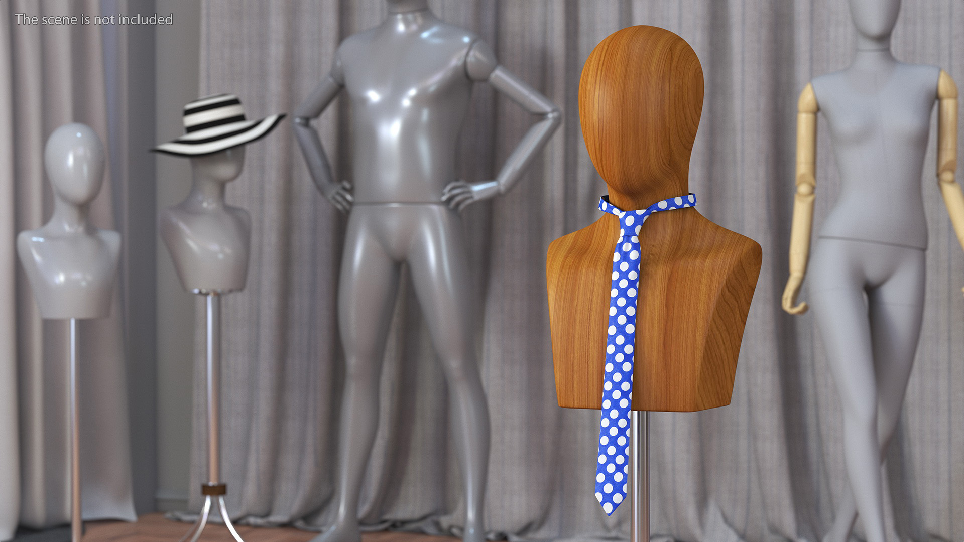 Polka Dot Necktie 3D