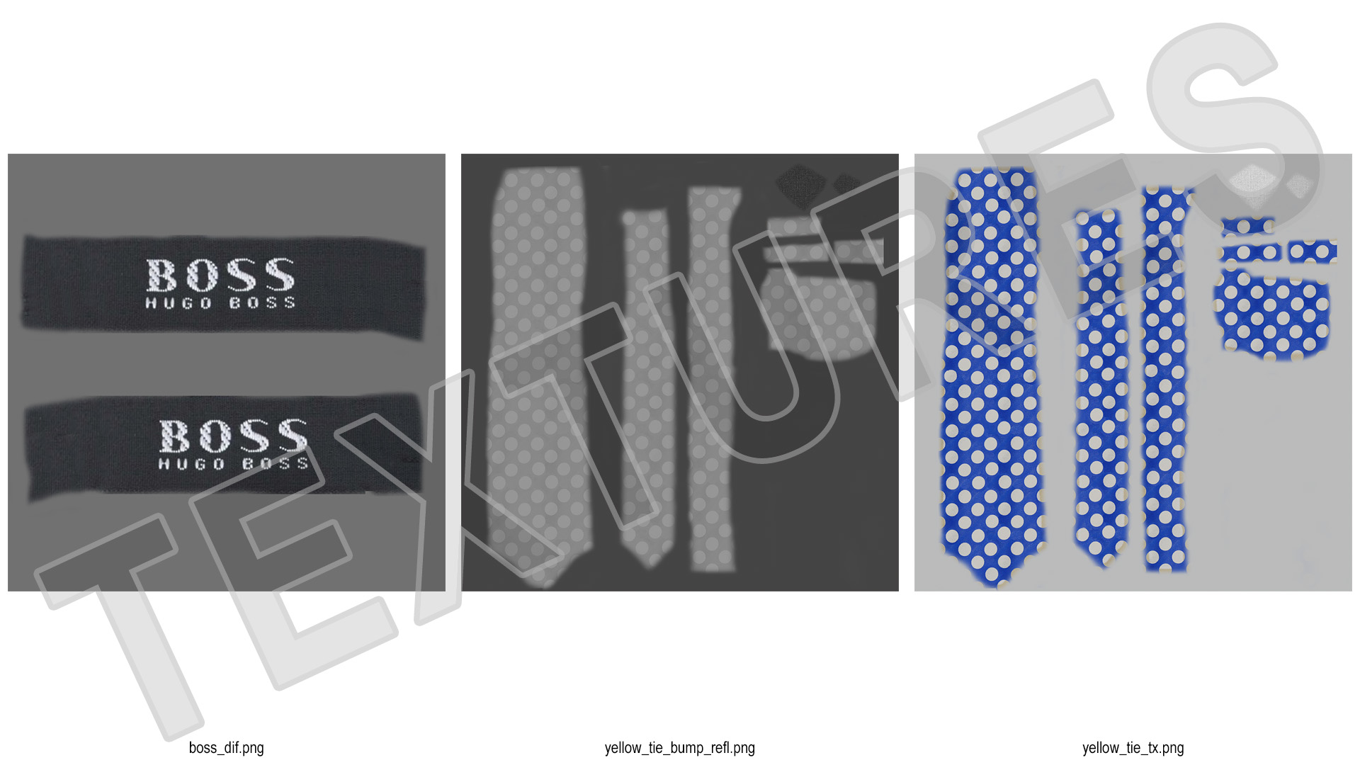Polka Dot Necktie 3D
