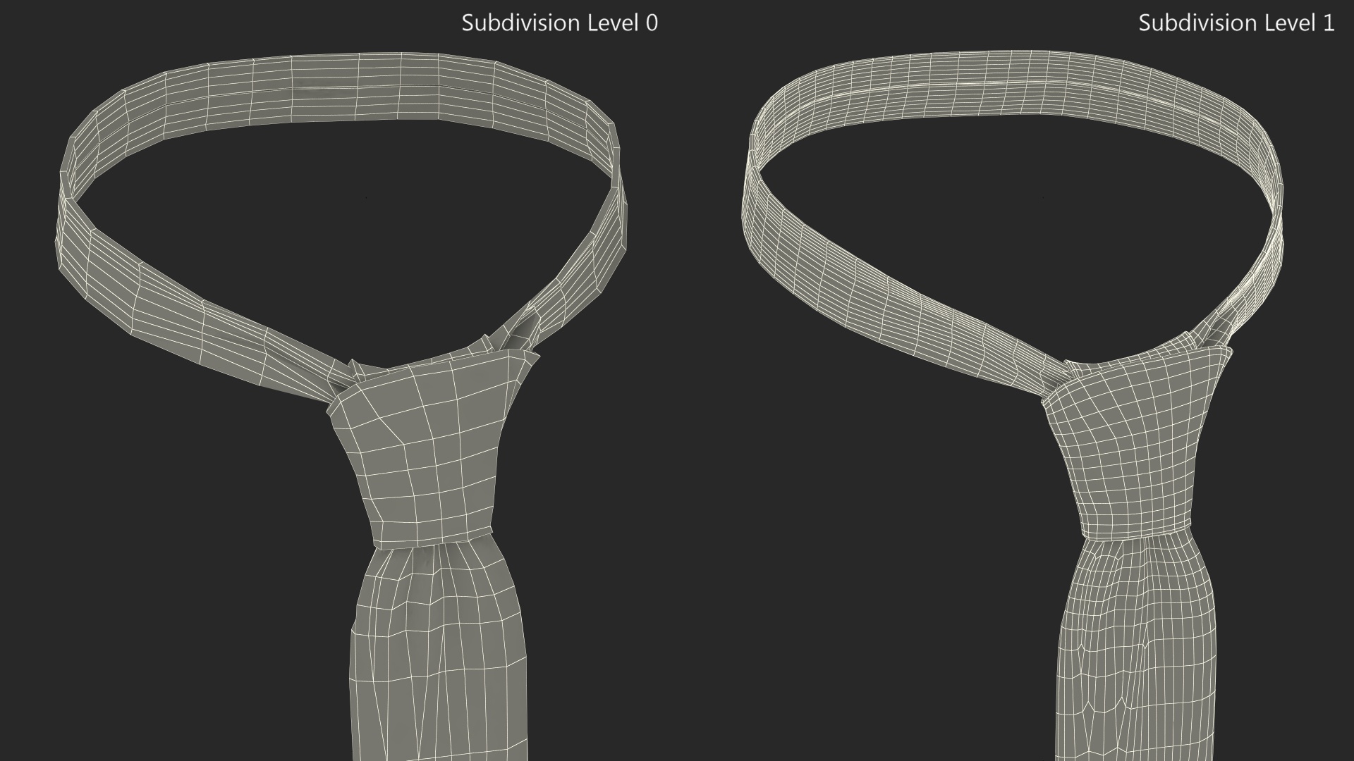 Polka Dot Necktie 3D