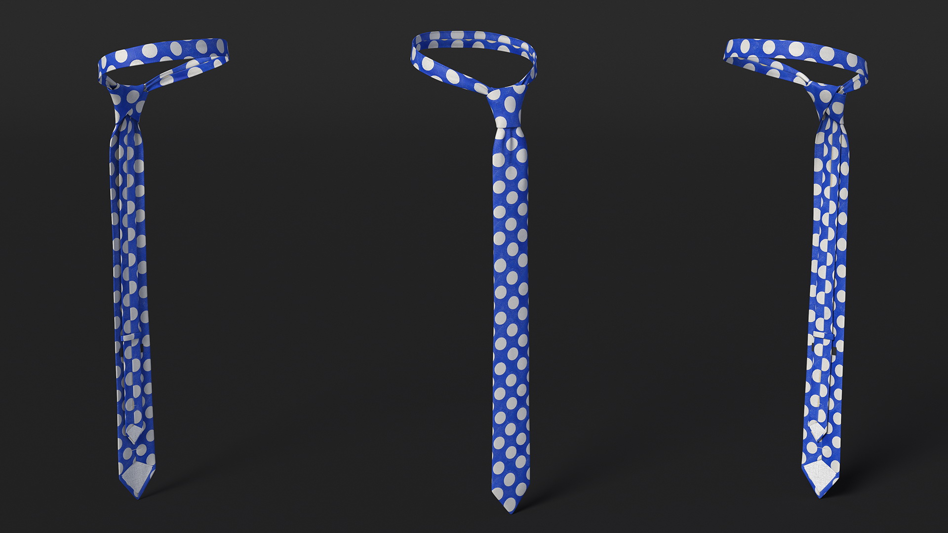 Polka Dot Necktie 3D