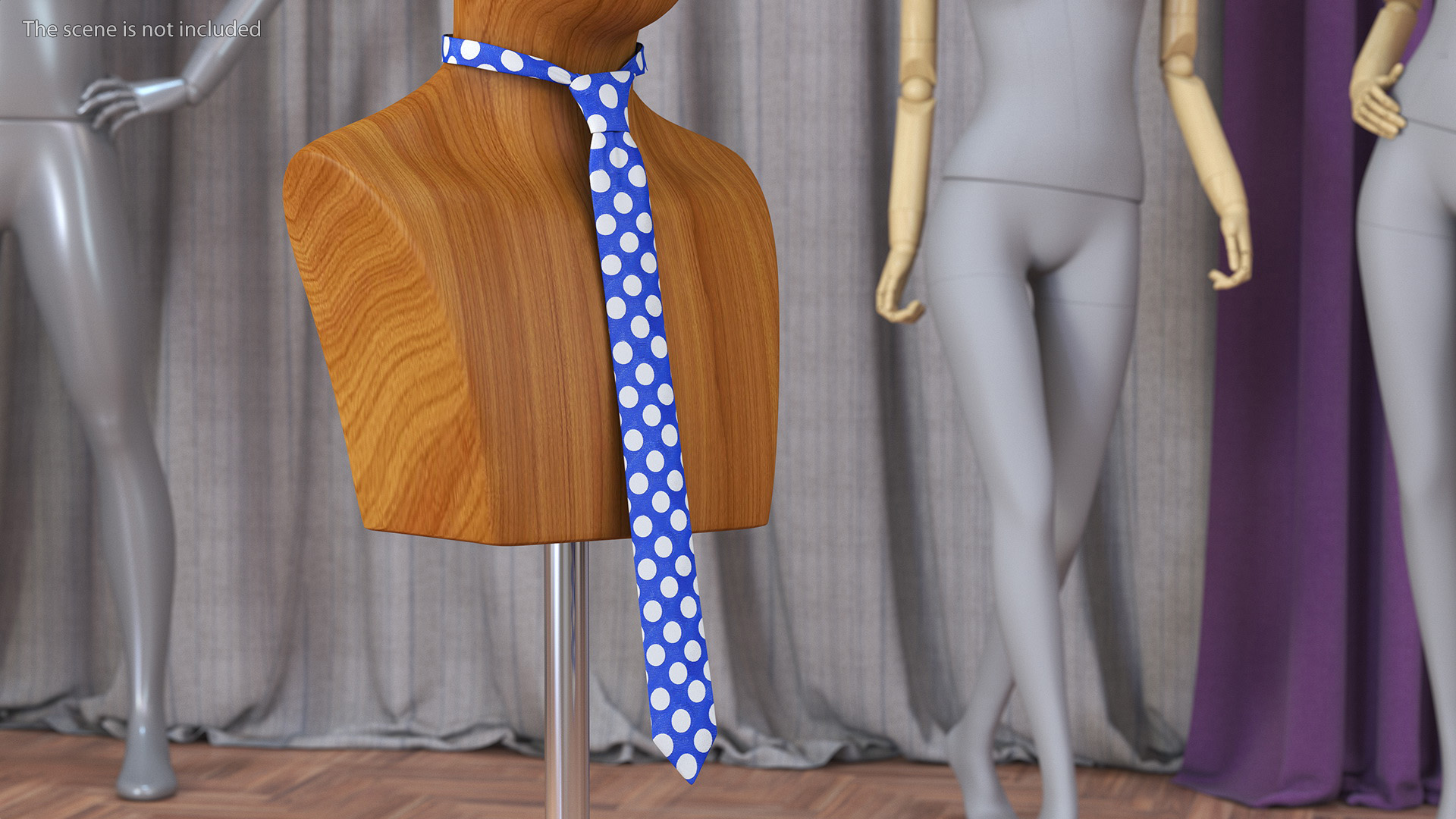 Polka Dot Necktie 3D