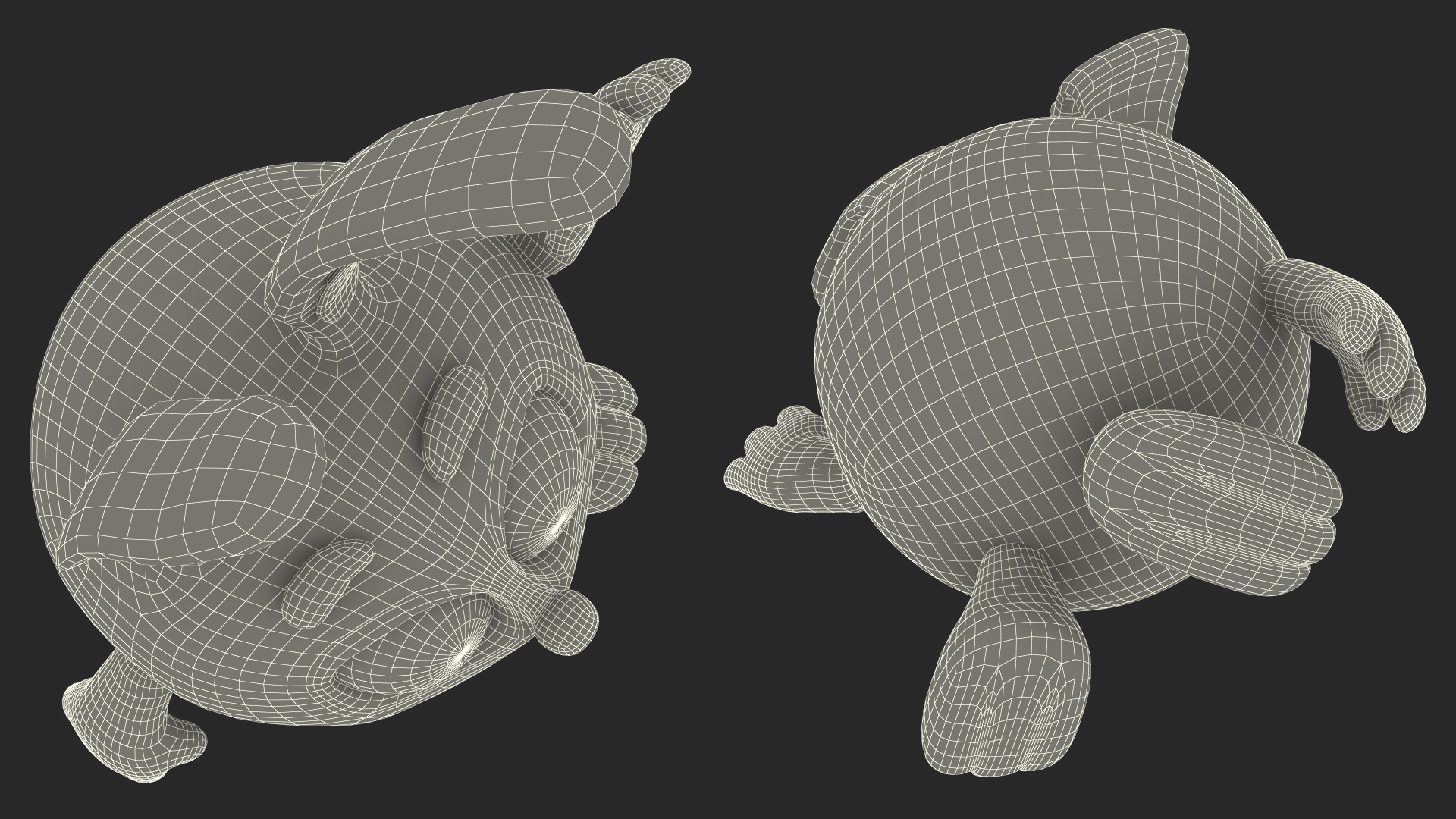 3D GoGoRiki Rabbit Character Happy Pose