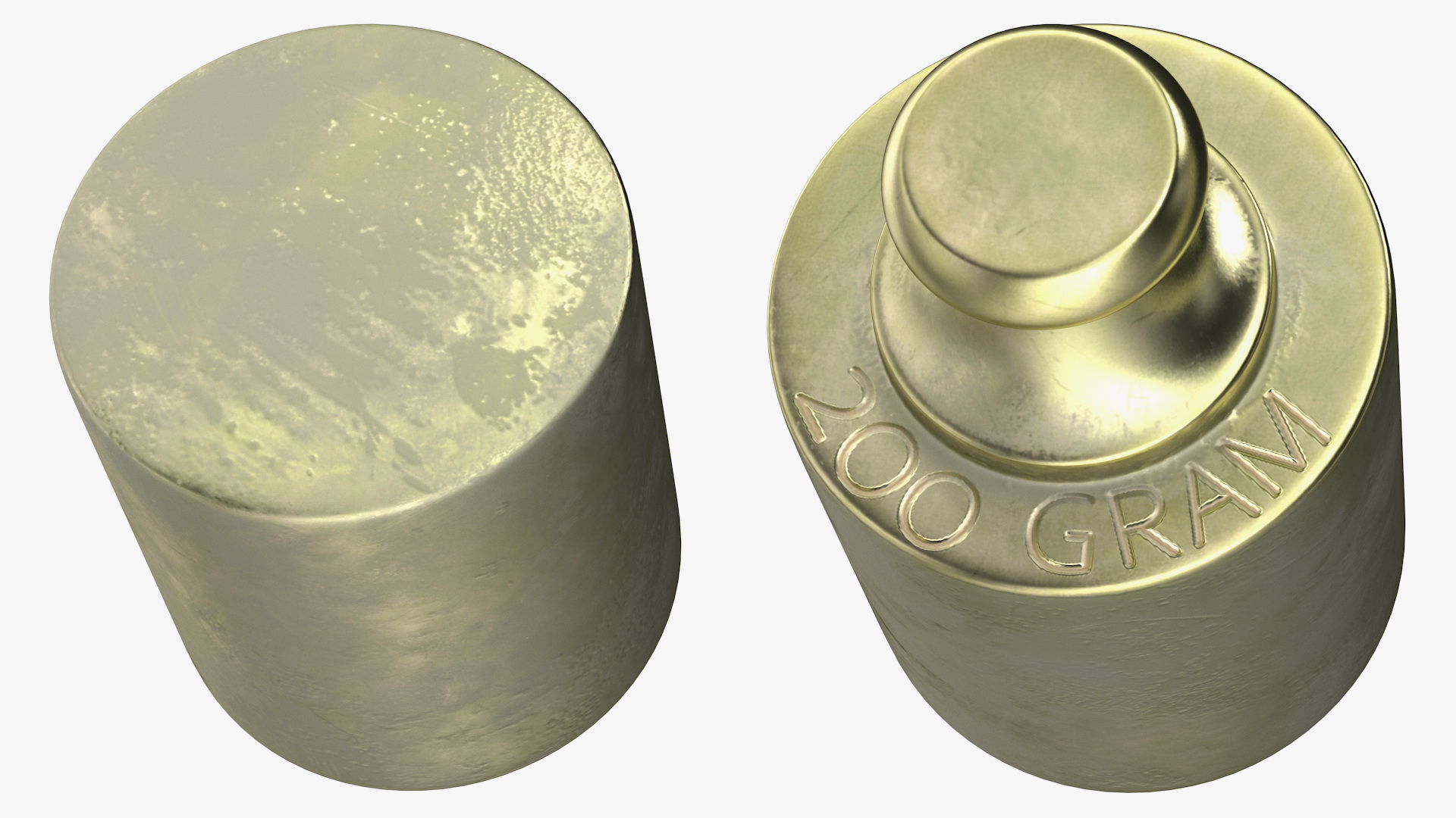 3D model Vintage Scale Weights Set